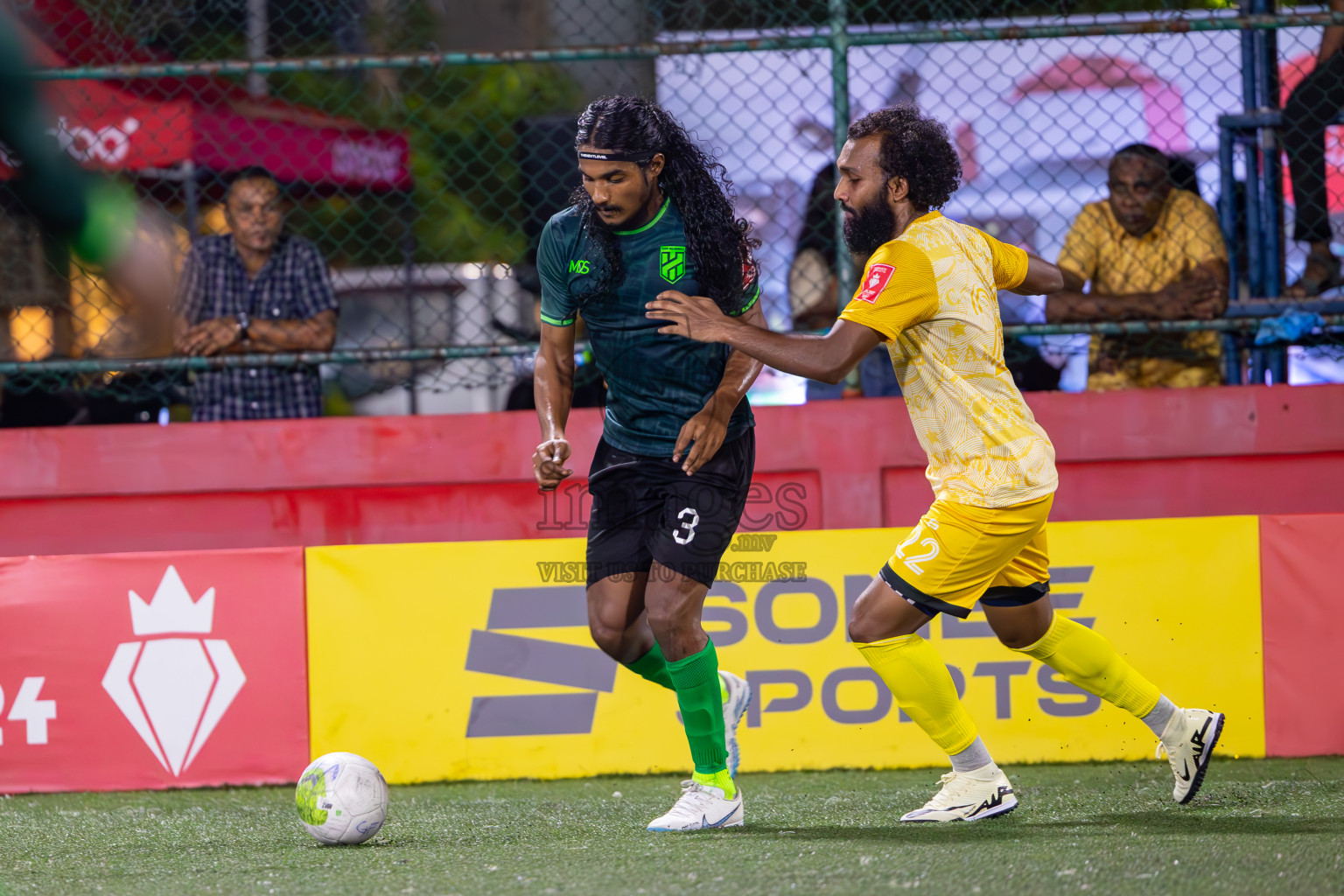 Hulhumale vs Maafannu on Day 36 of Golden Futsal Challenge 2024 was held on Wednesday, 21st February 2024, in Hulhumale', Maldives
Photos: Ismail Thoriq, / images.mv