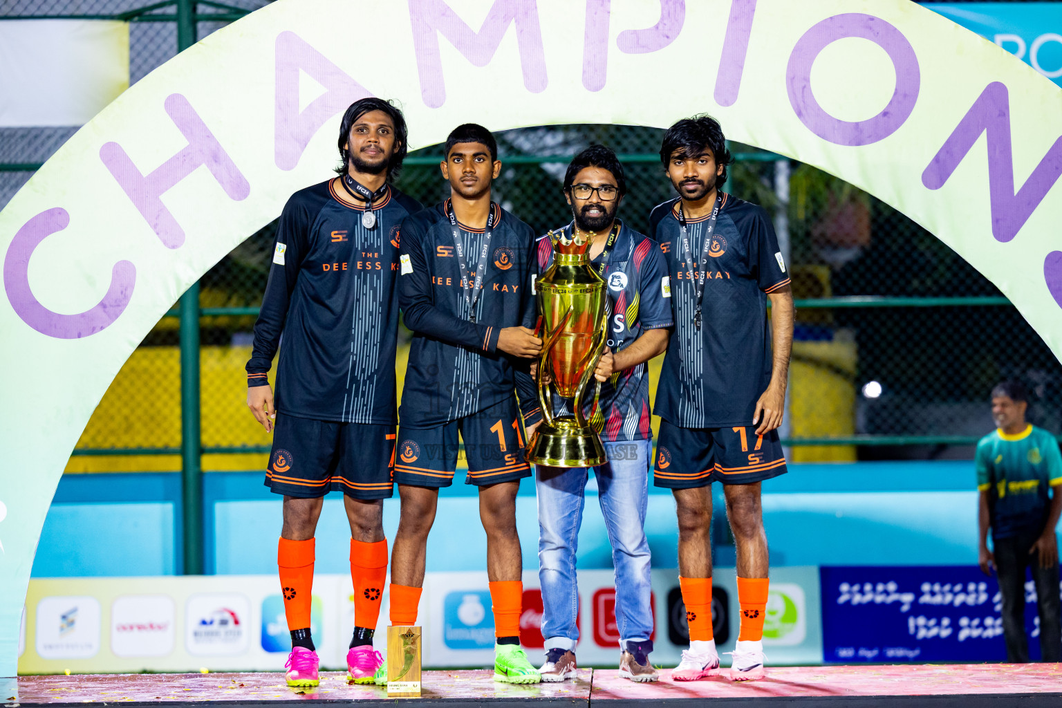 Dee Ess Kay vs Kovigoani in Final of Laamehi Dhiggaru Ekuveri Futsal Challenge 2024 was held on Wednesday, 31st July 2024, at Dhiggaru Futsal Ground, Dhiggaru, Maldives Photos: Nausham Waheed / images.mv