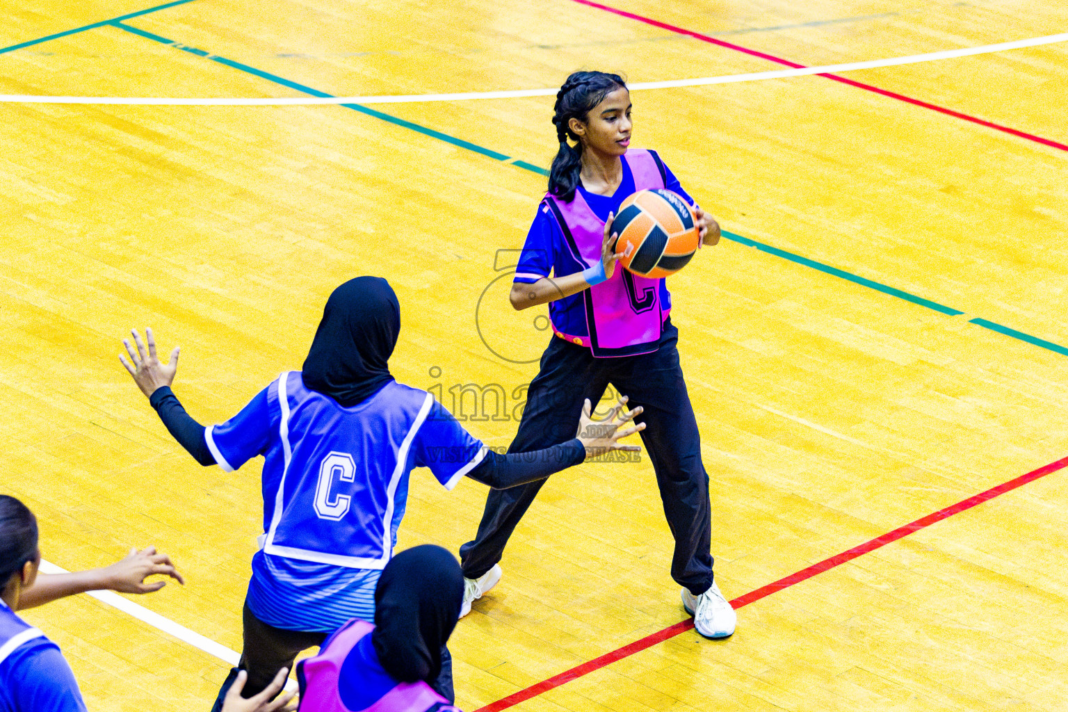 Kulhudhuffushi Youth & Recreation Club vs Sports Club Shining Star in Day 4 of 21st National Netball Tournament was held in Social Canter at Male', Maldives on Sunday, 19th May 2024. Photos: Nausham Waheed / images.mv