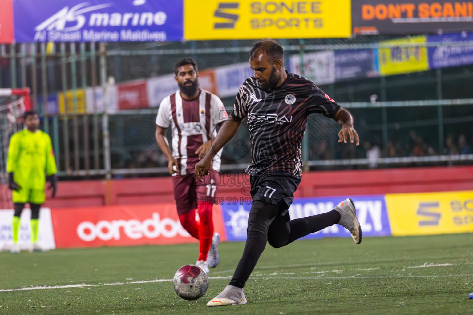 ADh Maamigili vs ADh Fenfushi in Day 12 of Golden Futsal Challenge 2024 was held on Friday, 26th January 2024, in Hulhumale', Maldives
Photos: Ismail Thoriq / images.mv