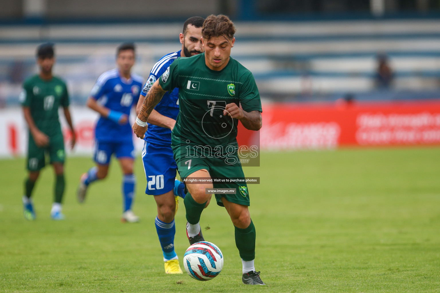 Pakistan vs Kuwait in SAFF Championship 2023 held in Sree Kanteerava Stadium, Bengaluru, India, on Saturday, 24th June 2023. Photos: Nausham Waheedh / images.mv