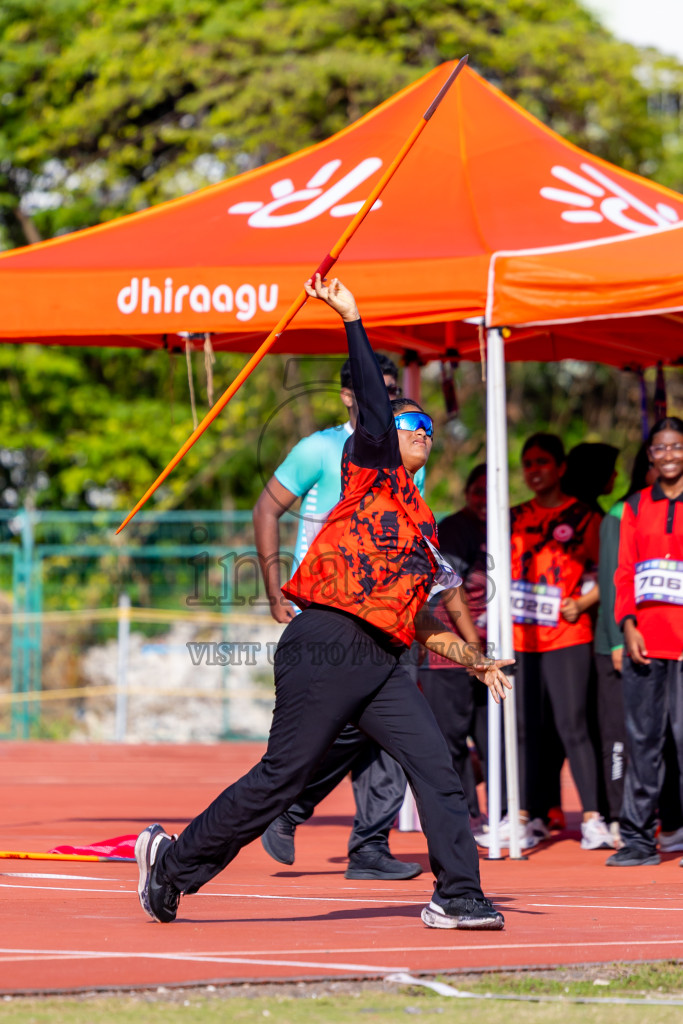 Day 3 of MWSC Interschool Athletics Championships 2024 held in Hulhumale Running Track, Hulhumale, Maldives on Monday, 11th November 2024. Photos by: Nausham Waheed / Images.mv