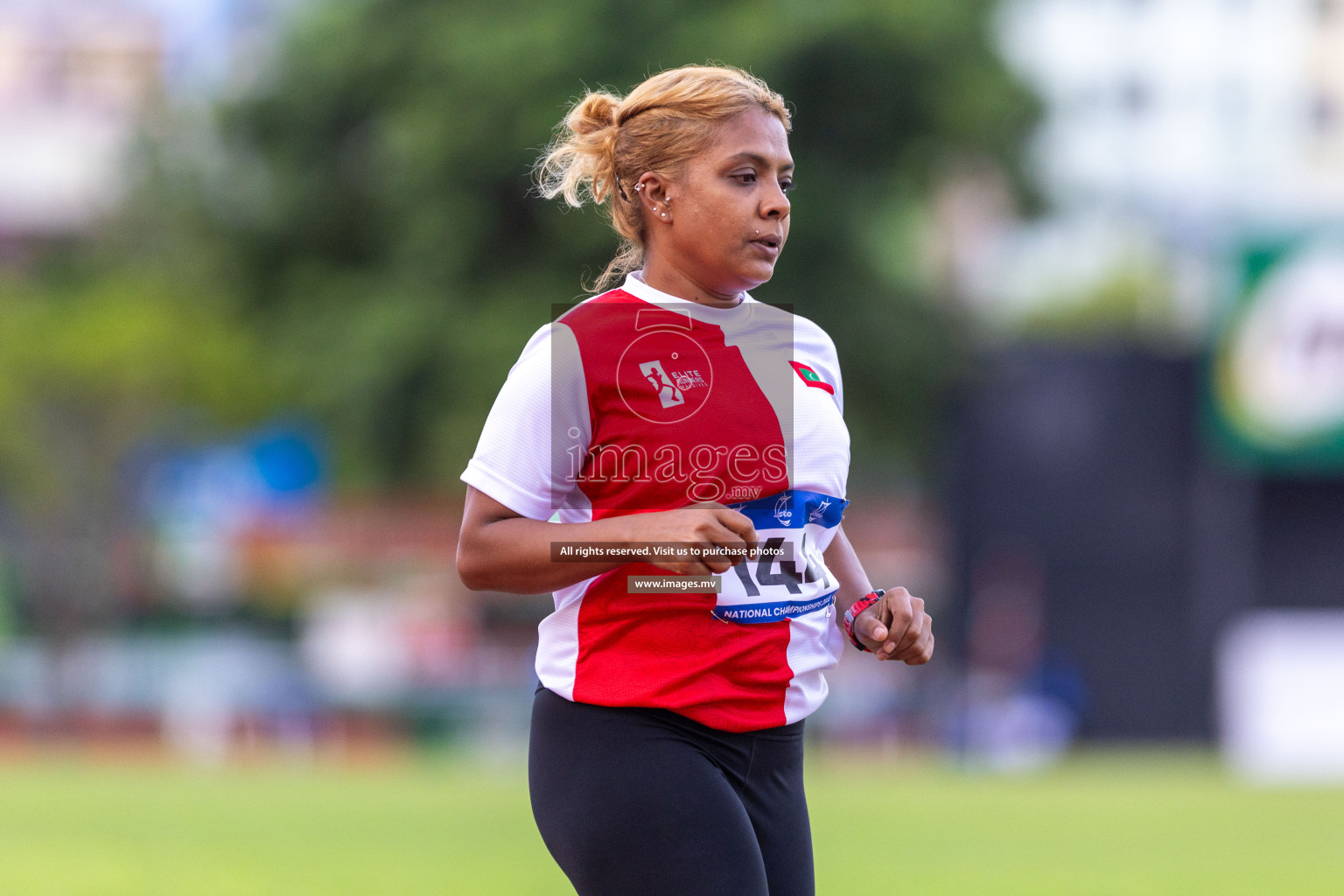 Day 2 of National Athletics Championship 2023 was held in Ekuveni Track at Male', Maldives on Friday, 24th November 2023. Photos: Nausham Waheed / images.mv