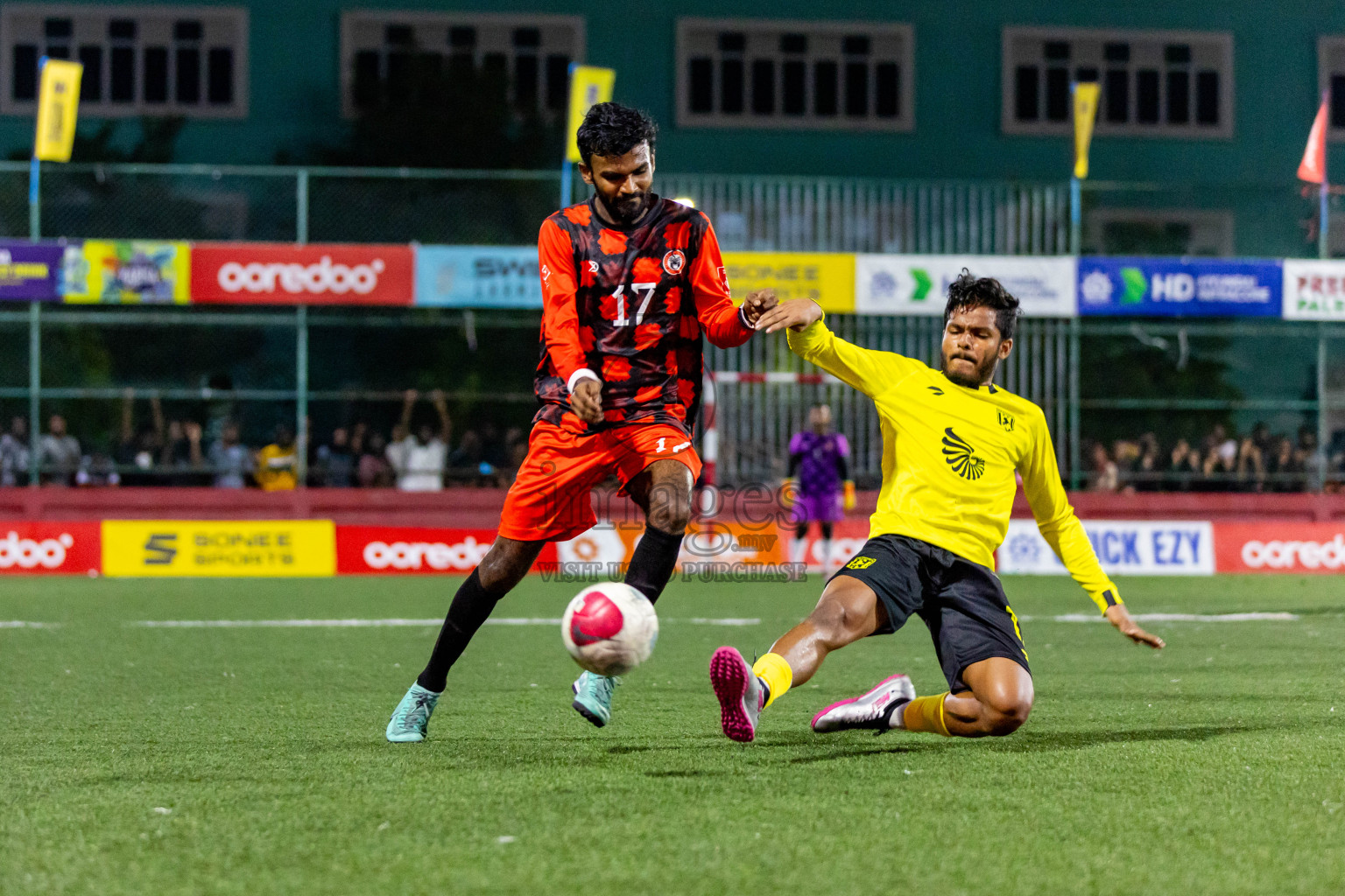 Lh Naifaru vs Lh Hinnavaru in Day 24 of Golden Futsal Challenge 2024 was held on Wednesday  , 7th February 2024 in Hulhumale', Maldives Photos: Nausham Waheed / images.mv