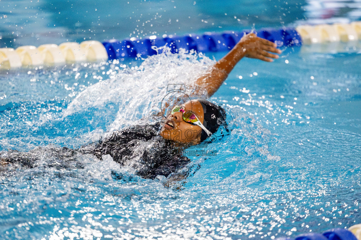 Day 4 of National Swimming Competition 2024 held in Hulhumale', Maldives on Monday, 16th December 2024. 
Photos: Hassan Simah / images.mv