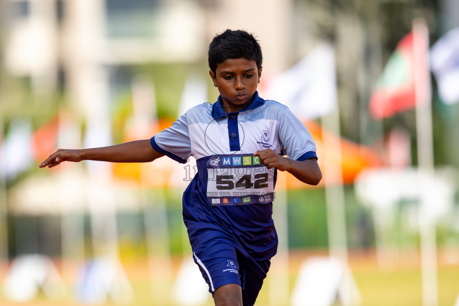 Day 2 of MWSC Interschool Athletics Championships 2024 held in Hulhumale Running Track, Hulhumale, Maldives on Sunday, 10th November 2024. Photos by: Ismail Thoriq / Images.mv