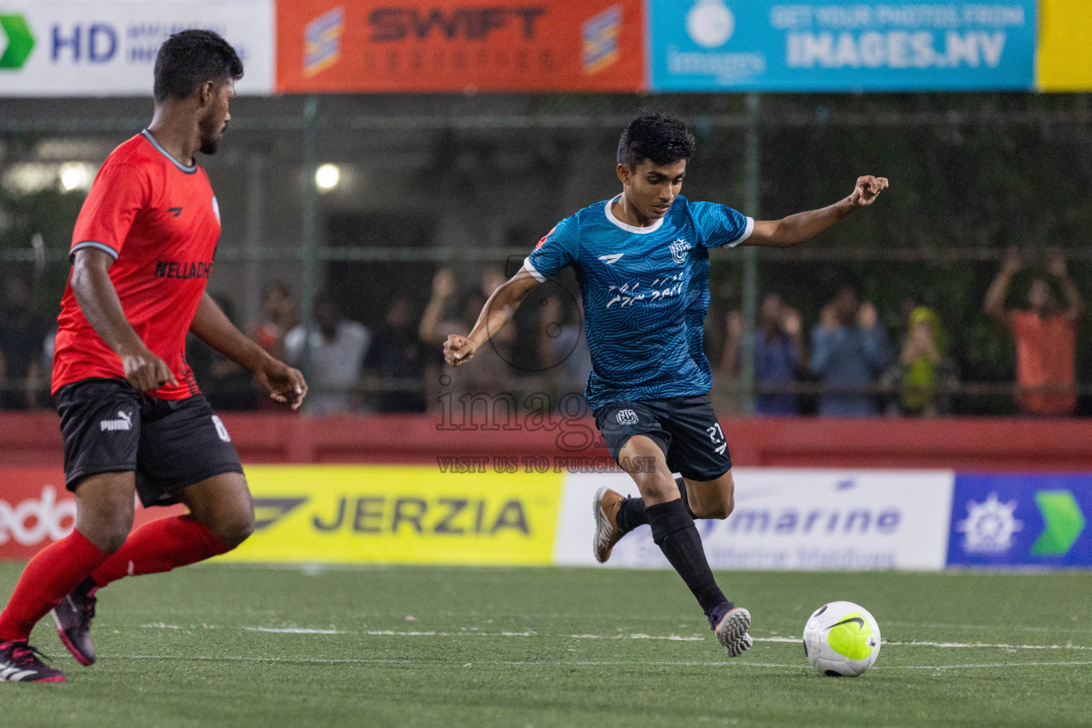 HDh Nellaidhoo vs HDh Nolhivaram in Golden Futsal Challenge 2024 was held on Tuesday, 16th January 2024, in Hulhumale', Maldives Photos: Ismail Thoriq / images.mv