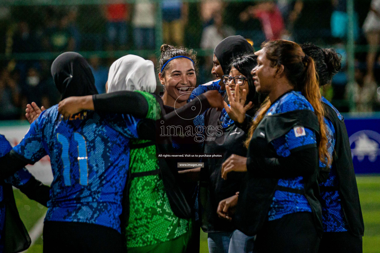 MPL vs Police Club in the Semi Finals of 18/30 Women's Futsal Fiesta 2021 held in Hulhumale, Maldives on 14th December 2021. Photos: Shuu Abdul Sattar / images.mv