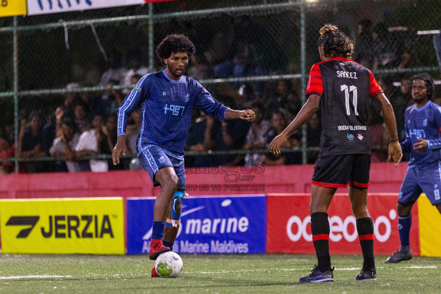 AA Mathiveri vs AA Bodufolhudhoo in Day 6 of Golden Futsal Challenge 2024 was held on Saturday, 20th January 2024, in Hulhumale', Maldives
Photos: Ismail Thoriq / images.mv