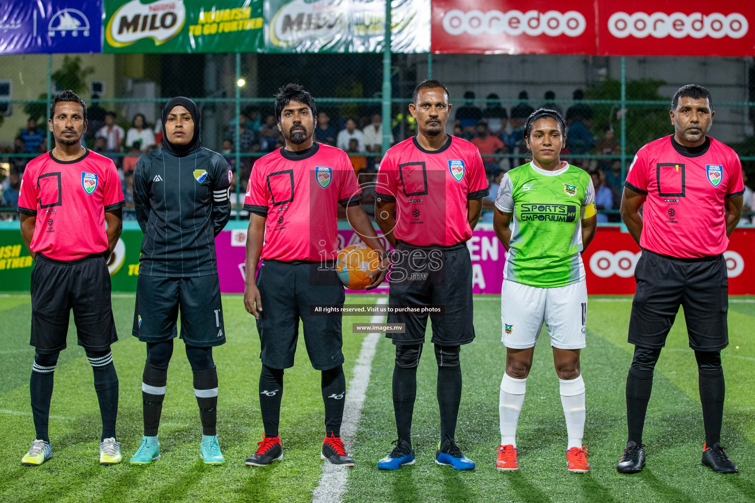 Club WAMCO vs DSC in the Semi Finals of 18/30 Women's Futsal Fiesta 2021 held in Hulhumale, Maldives on 14th December 2021. Photos: Ismail Thoriq / images.mv