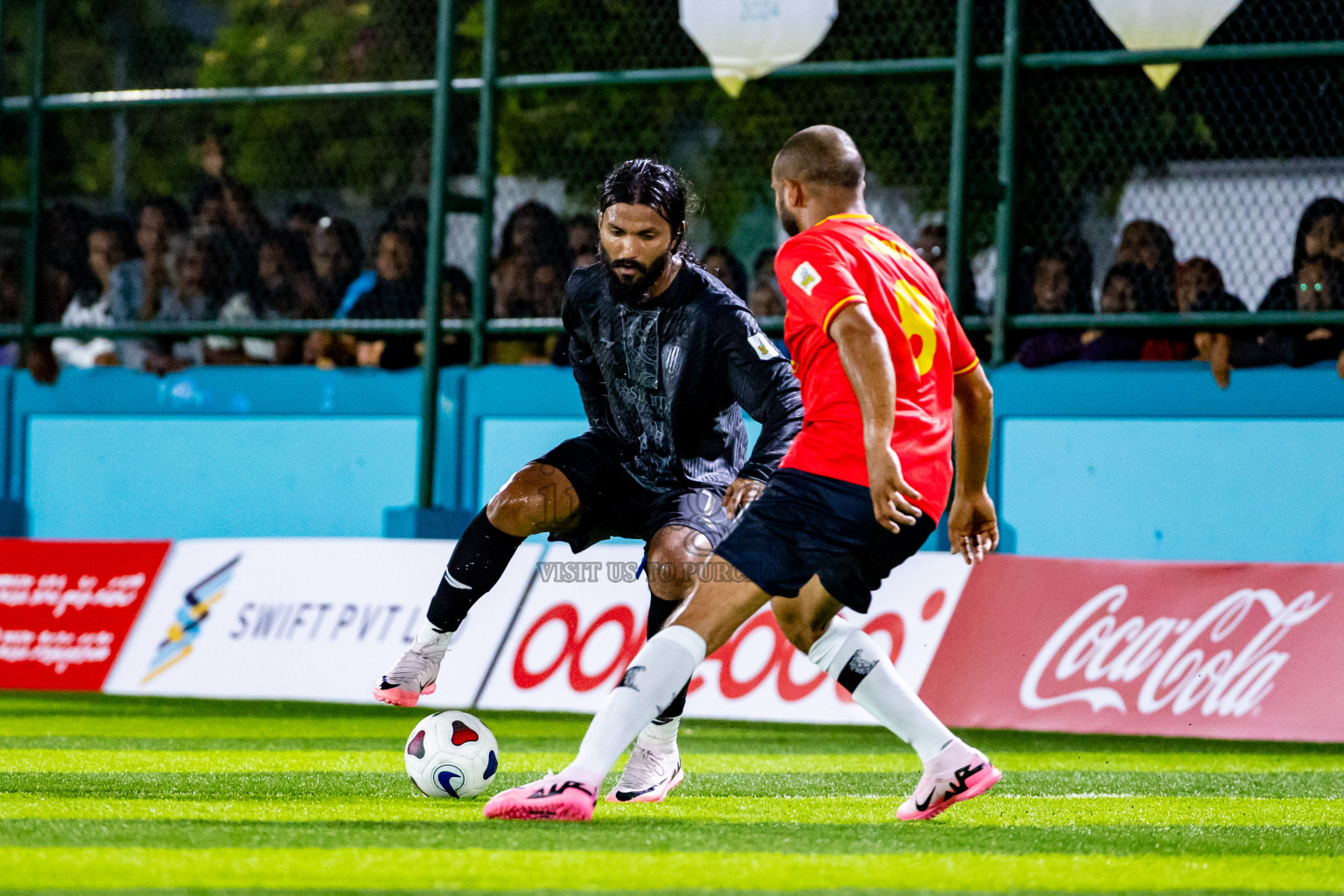 Dee Cee Jay vs Kovigoani in Semi Final of Laamehi Dhiggaru Ekuveri Futsal Challenge 2024 was held on Monday, 29th July 2024, at Dhiggaru Futsal Ground, Dhiggaru, Maldives Photos: Nausham Waheed / images.mv