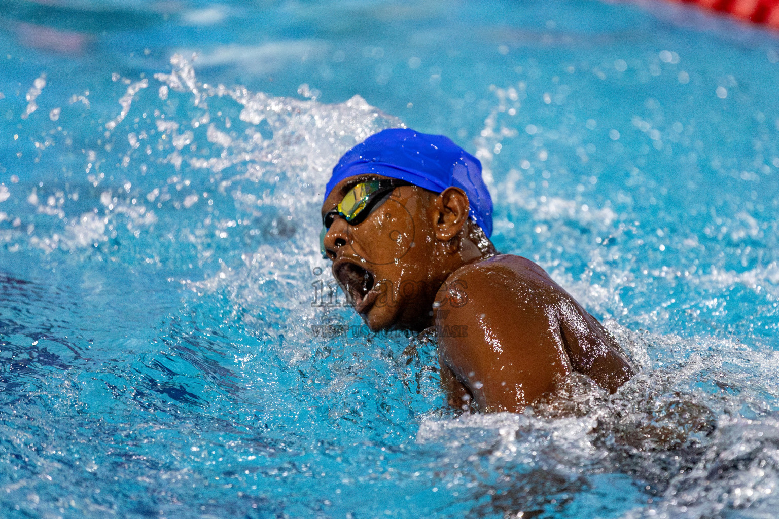 Day 2 of National Swimming Competition 2024 held in Hulhumale', Maldives on Saturday, 14th December 2024. Photos: Hassan Simah / images.mv