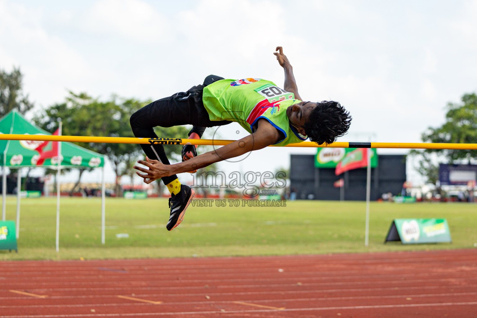 Day 2 of 12th Milo Association Championships was held in Ekuveni Track at Male', Maldives on Friday, 25th April 2025. Photos: Hassan Simah / images.mv