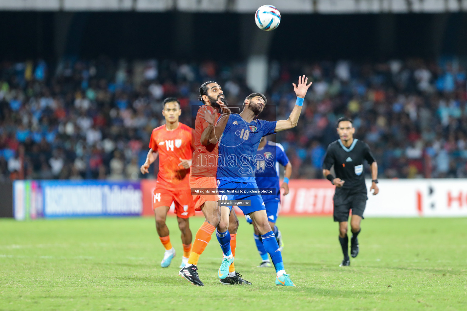 Kuwait vs India in the Final of SAFF Championship 2023 held in Sree Kanteerava Stadium, Bengaluru, India, on Tuesday, 4th July 2023. Photos: Nausham Waheed, Hassan Simah / images.mv