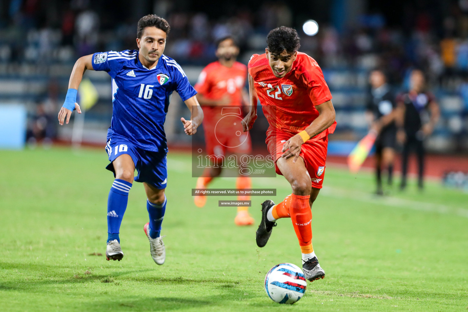 Kuwait vs India in the Final of SAFF Championship 2023 held in Sree Kanteerava Stadium, Bengaluru, India, on Tuesday, 4th July 2023. Photos: Nausham Waheed, Hassan Simah / images.mv