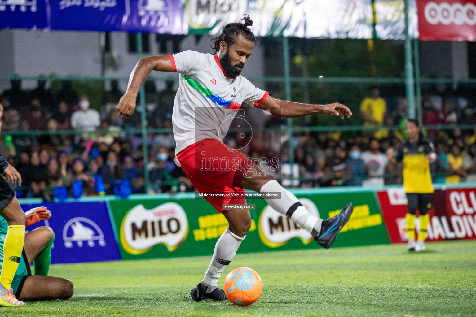 Team FSM Vs Prisons Club in the Semi Finals of Club Maldives 2021 held in Hulhumale, Maldives on 15 December 2021. Photos: Shuu Abdul Sattar / images.mv