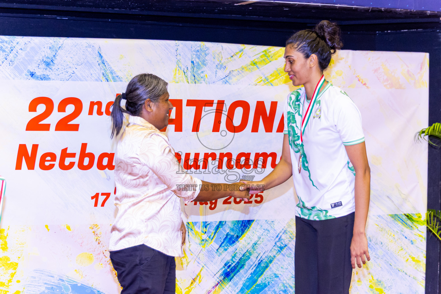 Closing ceremony of National Netball Tournament 2025 held in Social Center at Male', Maldives on Thursday, 29th May 2025. Photos: Nausham Waheed / images.mv