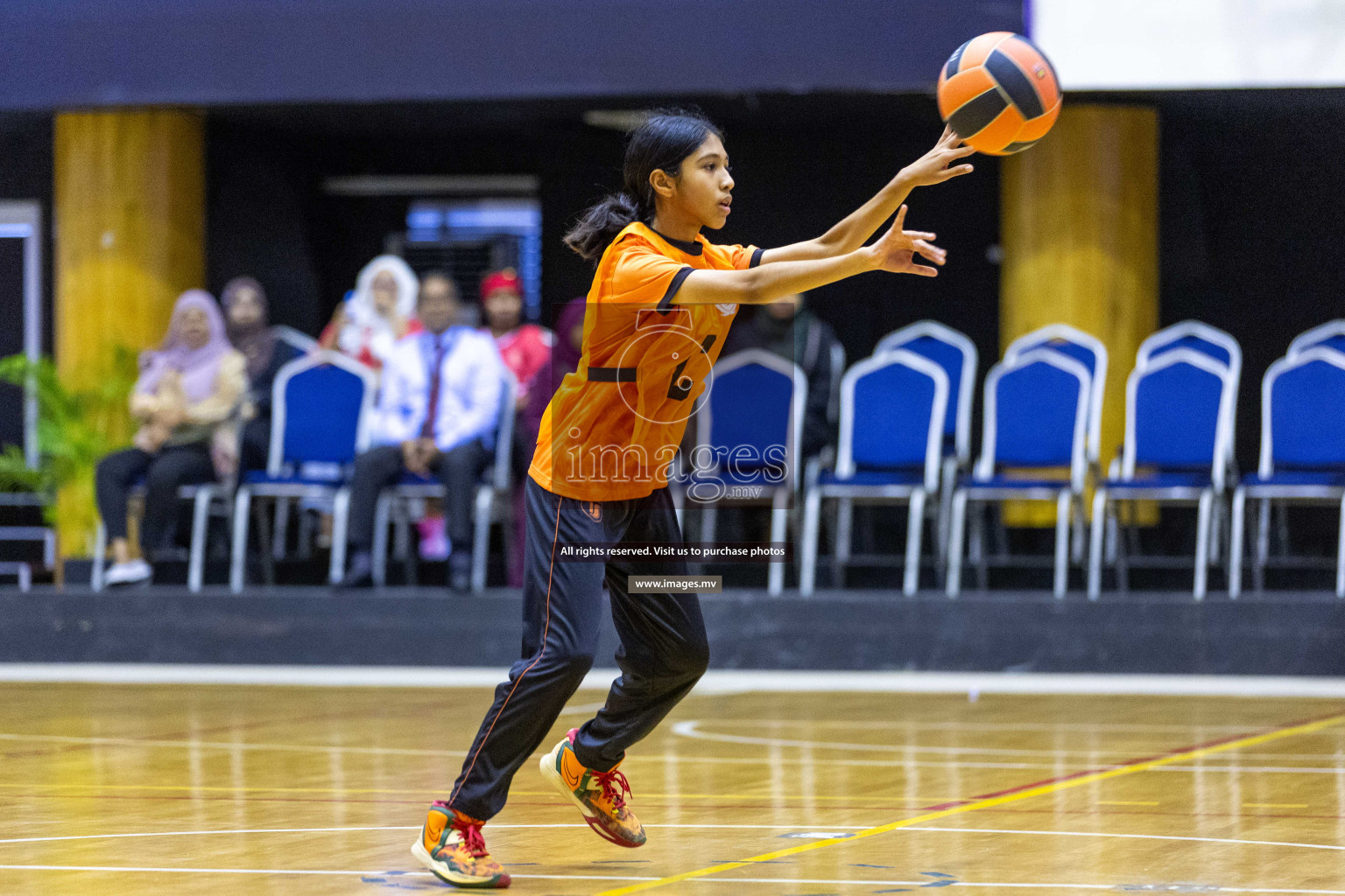 Day6 of 24th Interschool Netball Tournament 2023 was held in Social Center, Male', Maldives on 1st November 2023. Photos: Nausham Waheed / images.mv