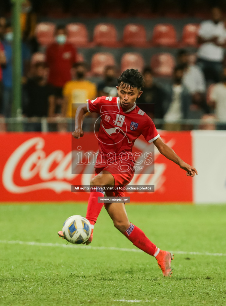 Nepal vs Sri Lanka in SAFF Championship 2021 held on 4th October 2021 in Galolhu National Stadium, Male', Maldives