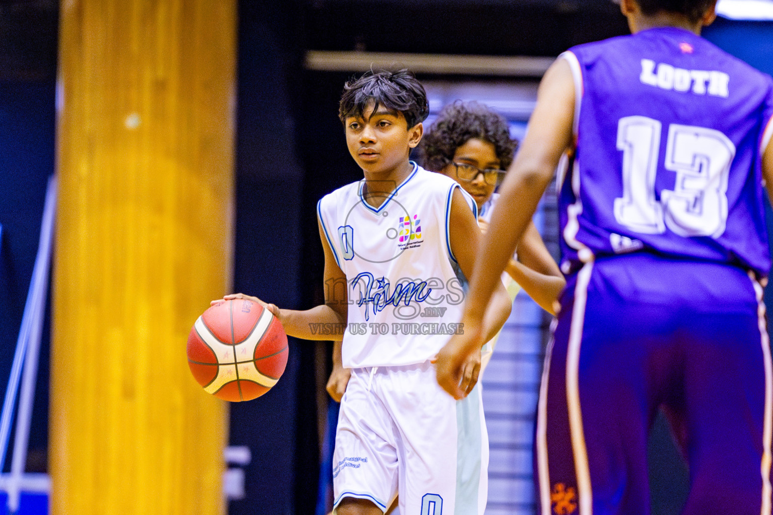 Ghiyasuddin International School vs Finland International School in day 28 of Junior Basketball Championship 2024 was held in Social Center, Male', Maldives on Thursday, 12th December 2024. Photos: Nausham Waheed / images.mv