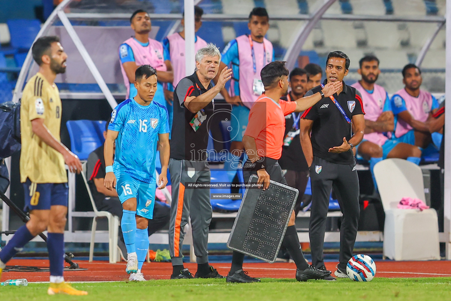 India vs Kuwait in SAFF Championship 2023 held in Sree Kanteerava Stadium, Bengaluru, India, on Tuesday, 27th June 2023. Photos: Nausham Waheed/ images.mv