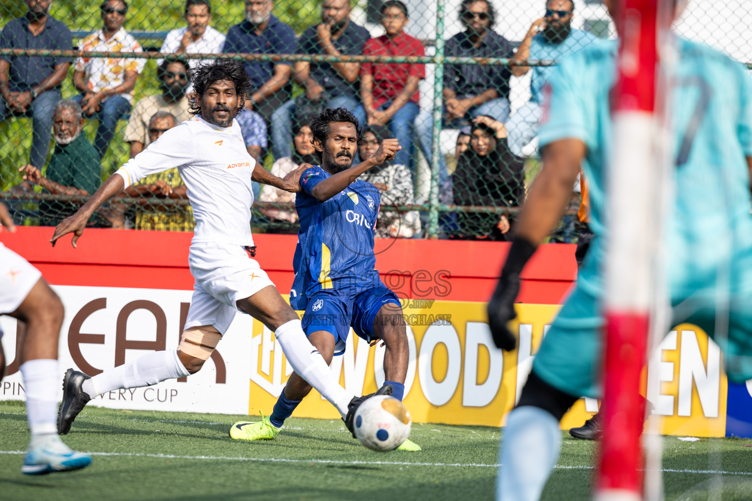B Eydhafushi vs B Thulhaadhoo in Day 13 of Golden Futsal Challenge 2025 was held on Friday, 17th January 2025, in Hulhumale', Maldives 
Photos: Hassan Simah / images.mv