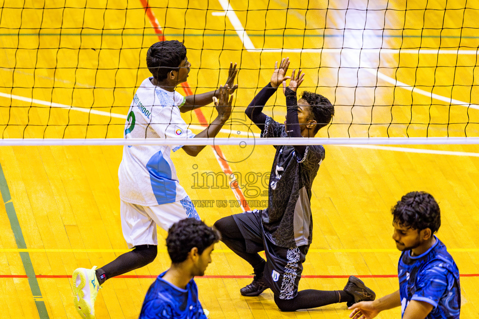 Finals of Interschool Volleyball Tournament 2024 was held in Social Center at Male', Maldives on Friday, 6th December 2024. Photos: Nausham Waheed / images.mv