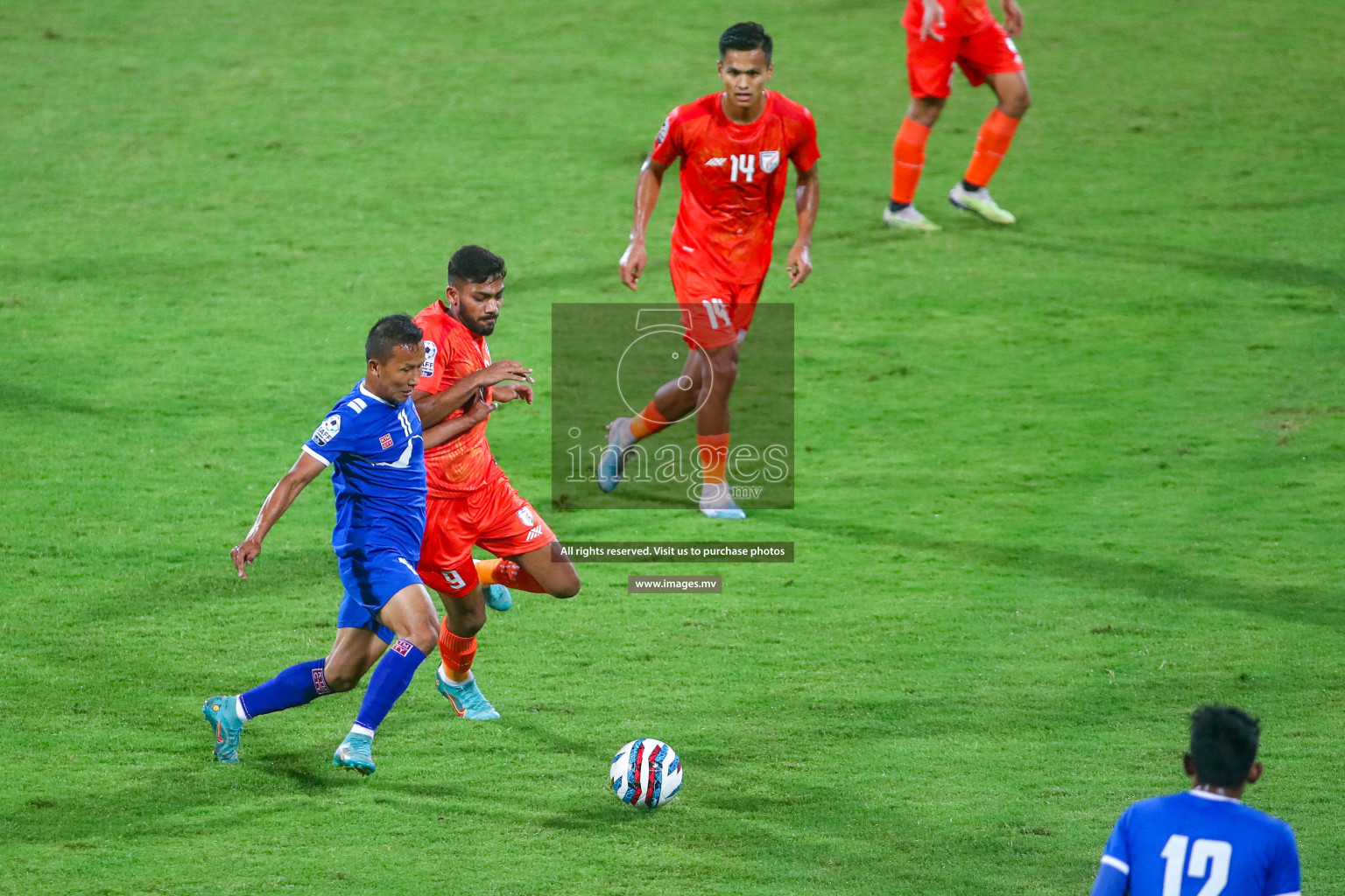 Nepal vs India in SAFF Championship 2023 held in Sree Kanteerava Stadium, Bengaluru, India, on Saturday, 24th June 2023. Photos: Nausham Waheed / images.mv