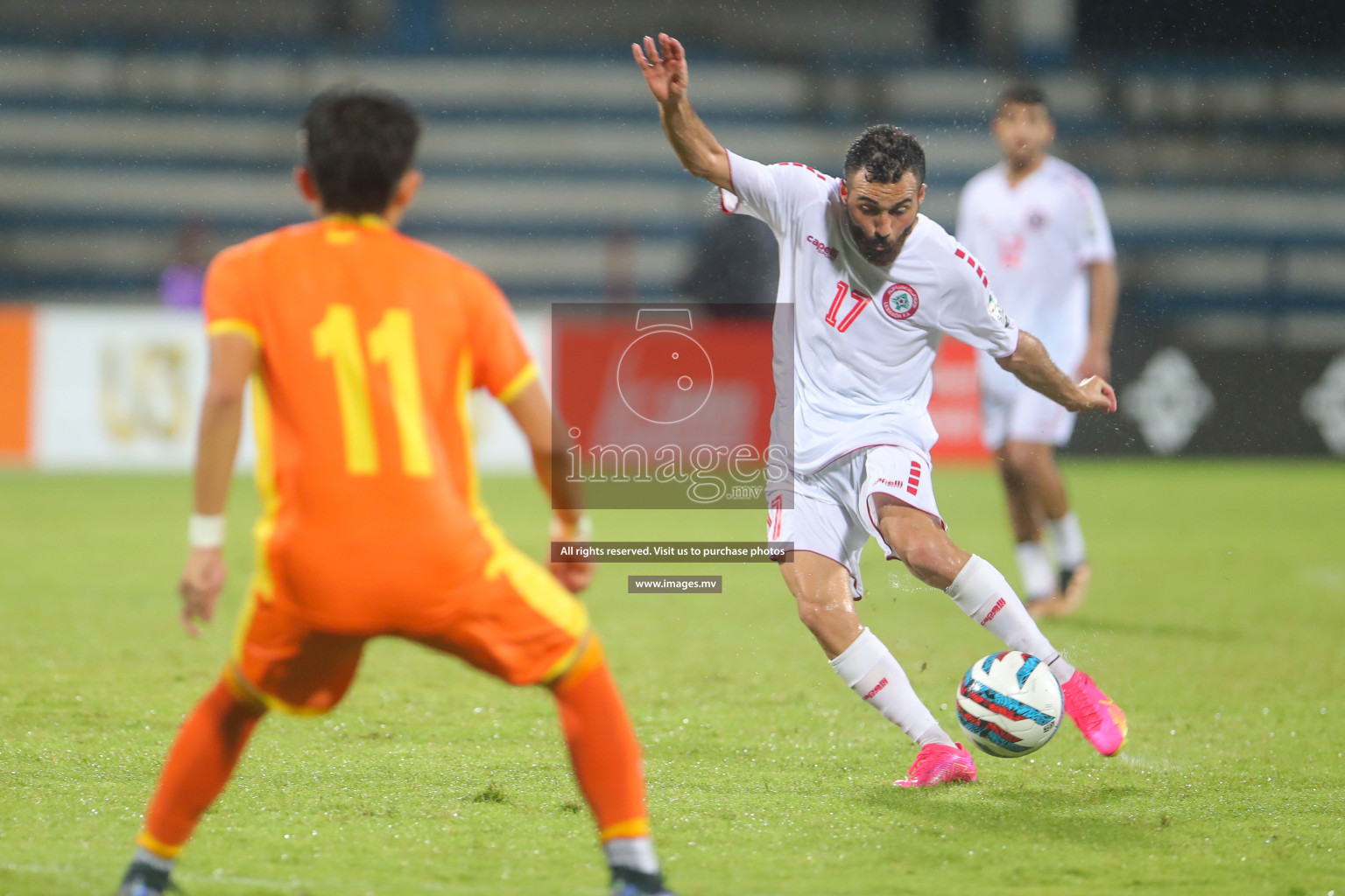 Bhutan vs Lebanon in SAFF Championship 2023 held in Sree Kanteerava Stadium, Bengaluru, India, on Sunday, 25th June 2023. Photos: Hassan Simah / images.mv