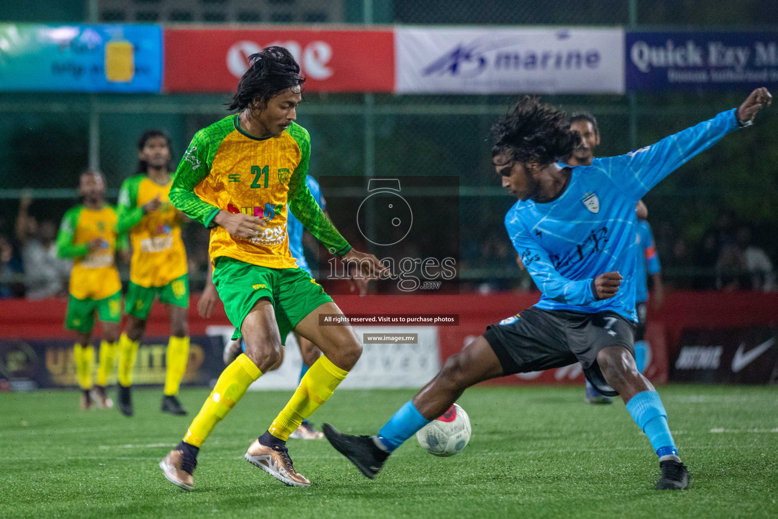 GDh. Hoandedhdhoo vs GDh. Vaadhoo in Day 12 of Golden Futsal Challenge 2023 on 16 February 2023 in Hulhumale, Male, Maldives