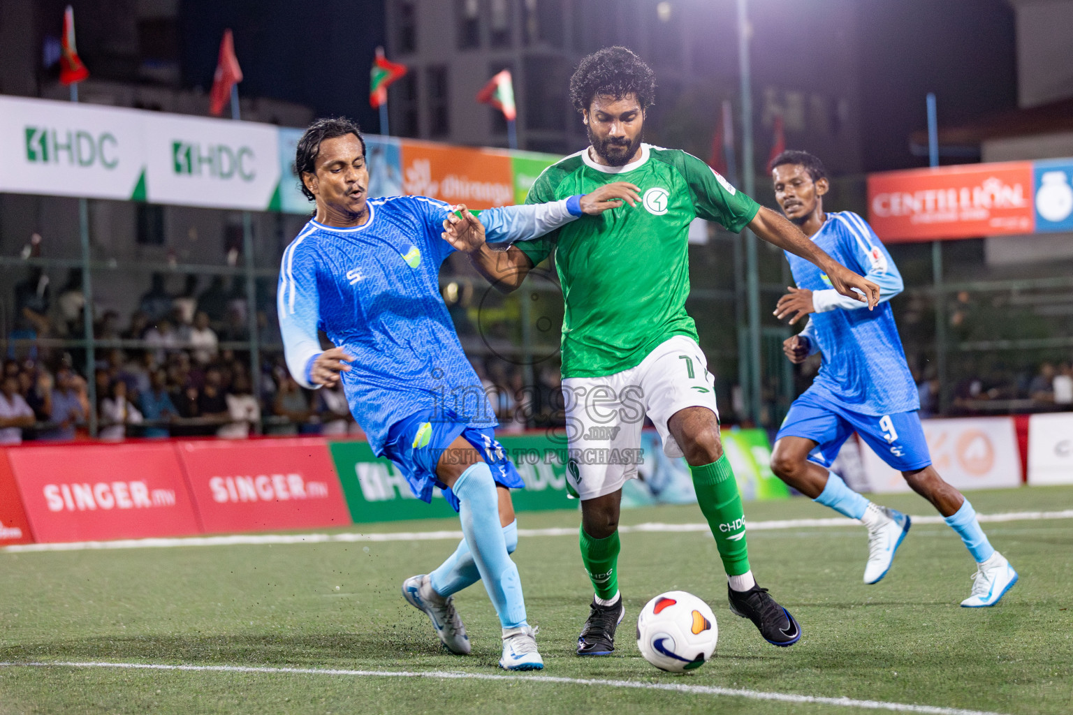 CLUB HDC vs CLUB FEN in Club Maldives Cup 2024 held in Rehendi Futsal Ground, Hulhumale', Maldives on Monday, 23rd September 2024. 
Photos: Mohamed Mahfooz Moosa / images.mv