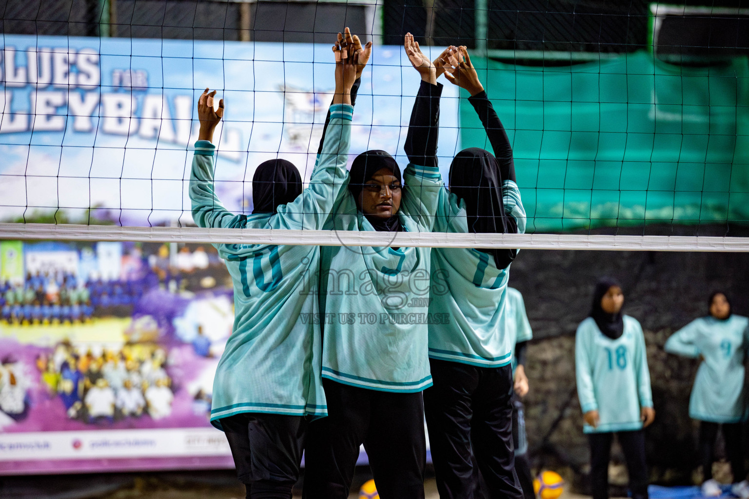 U19 Male and Atoll Girl's Finals in Day 9 of Interschool Volleyball Tournament 2024 was held in ABC Court at Male', Maldives on Saturday, 30th November 2024. Photos: Hassan Simah / images.mv