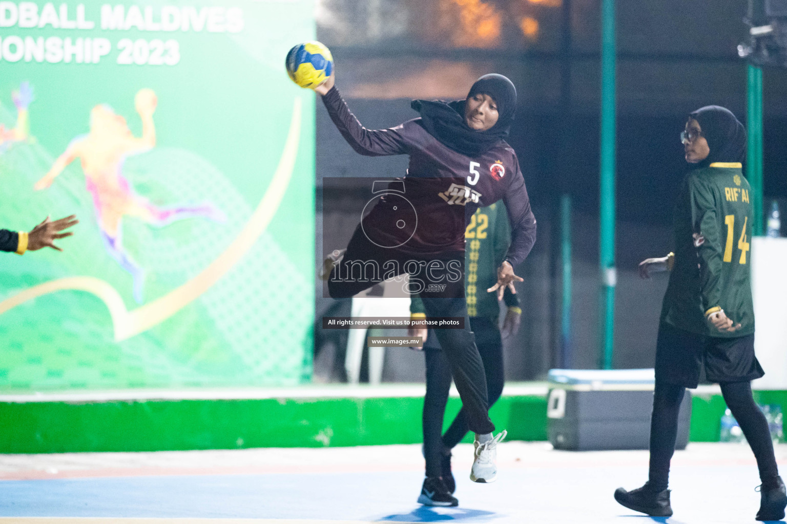 Day 5 of 6th MILO Handball Maldives Championship 2023, held in Handball ground, Male', Maldives on Friday, 24th May 2023 Photos: Shuu Abdul Sattar/ Images.mv