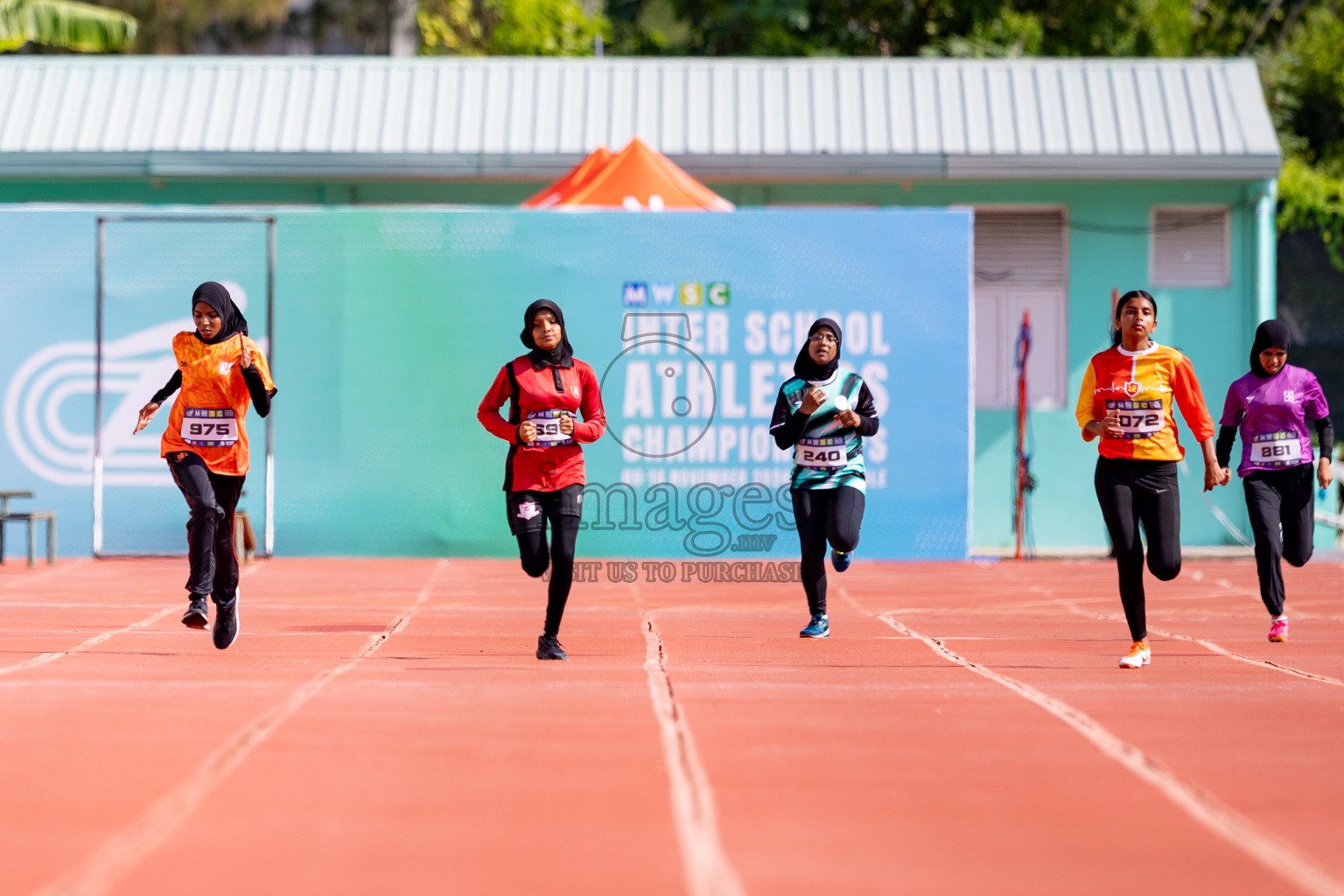 Day 3 of MWSC Interschool Athletics Championships 2024 held in Hulhumale Running Track, Hulhumale, Maldives on Monday, 11th November 2024. 
Photos by: Hassan Simah / Images.mv