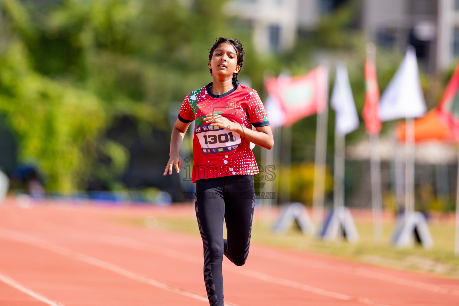 Day 3 of MWSC Interschool Athletics Championships 2024 held in Hulhumale Running Track, Hulhumale, Maldives on Monday, 11th November 2024. 
Photos by: Hassan Simah / Images.mv