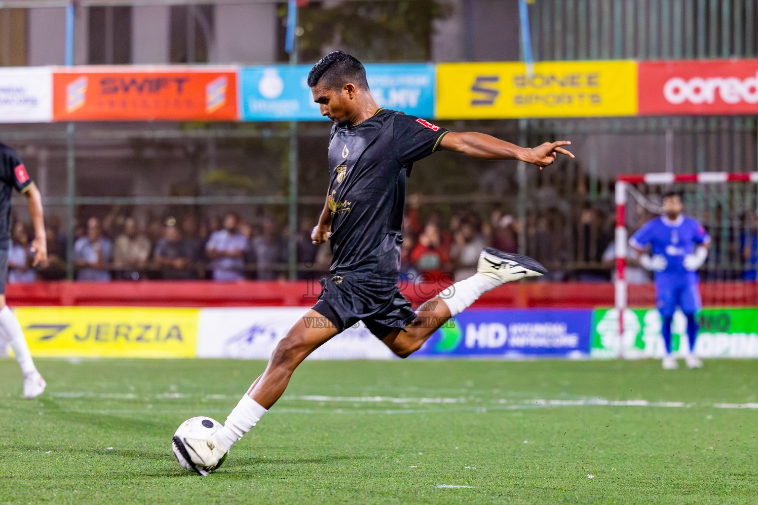 HDh Naavaidhoo vs HA Utheemu on Day 39 of Golden Futsal Challenge 2024 was held on Friday, 23rd February 2024, in Hulhumale', Maldives 
Photos: Mohamed Mahfooz Moosa/ images.mv