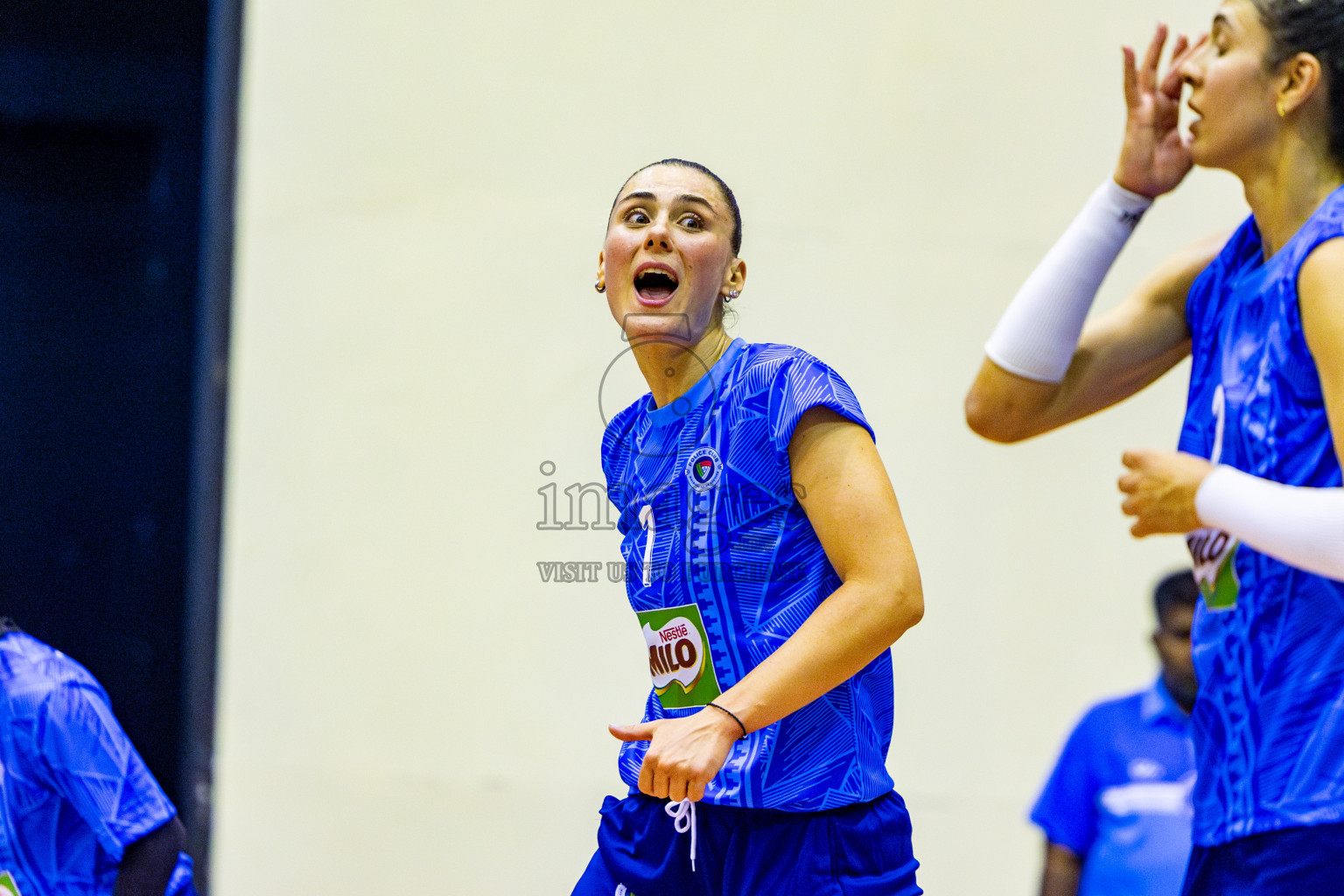Police Club vs Club Wamco in the Final of Women's Division of National Volleyball League 2025 held in Male', Maldives on Sunday, 27th April 2025 at Social Center Indoor Hall Photos By: Nausham Waheed / images.mv