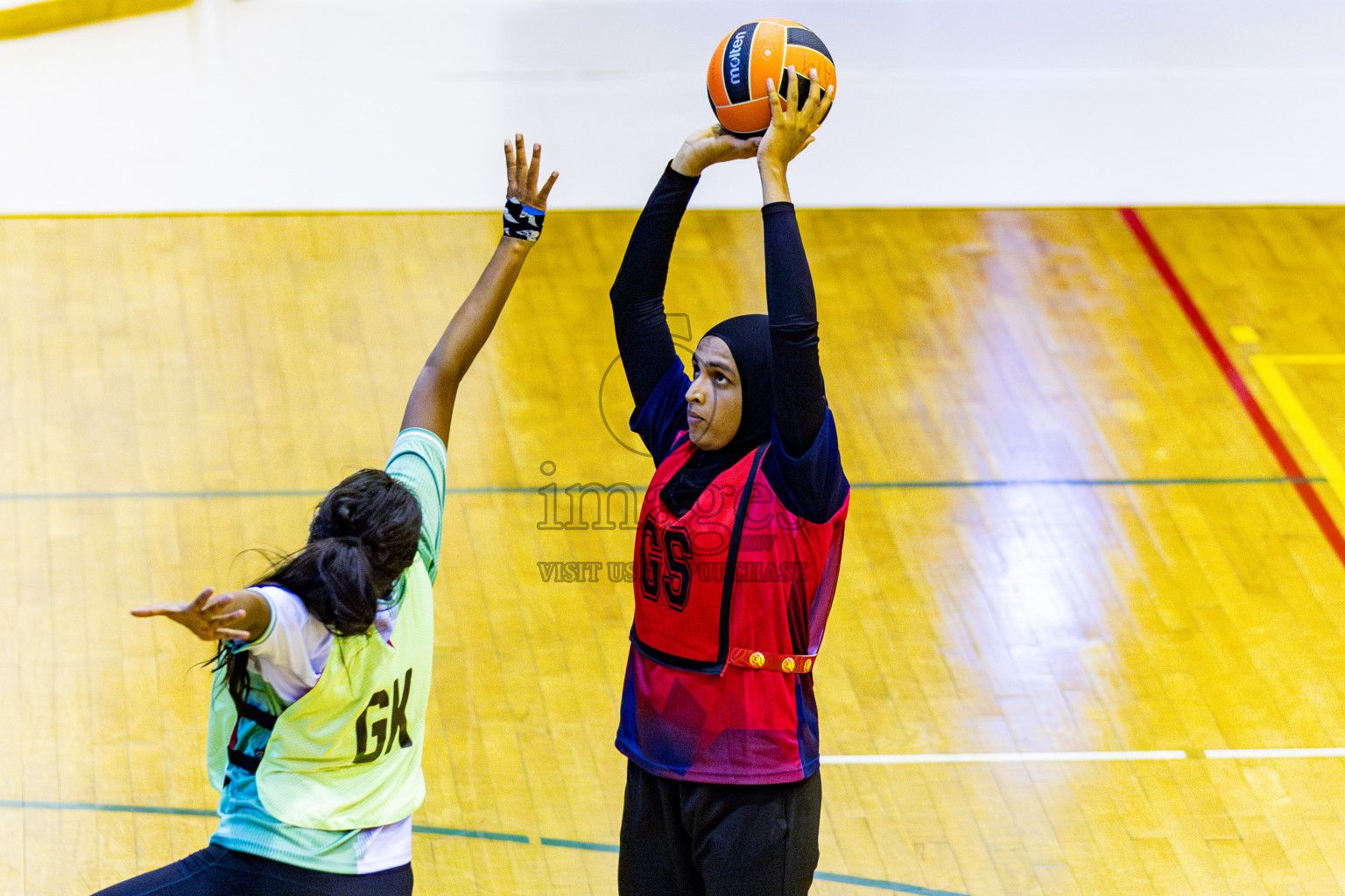 Club Matrix vs Club Green Streets in Final of 21st National Netball Tournament was held in Social Canter at Male', Maldives on Wednesday, 22nd May 2024. Photos: Nausham Waheed / images.mv