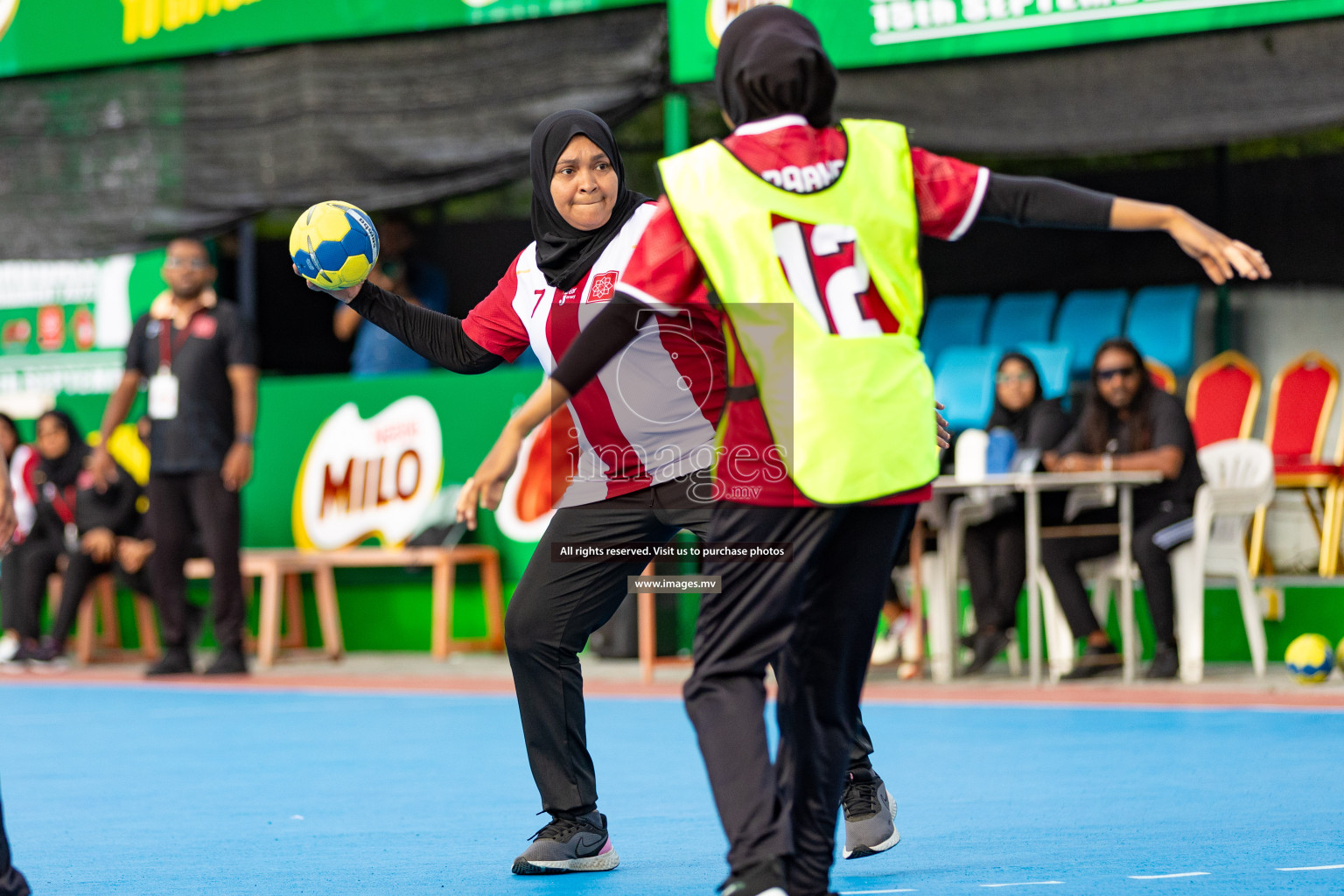 Day 1 of 7th Inter-Office/Company Handball Tournament 2023, held in Handball ground, Male', Maldives on Friday, 16th September 2023 Photos: Nausham Waheed/ Images.mv