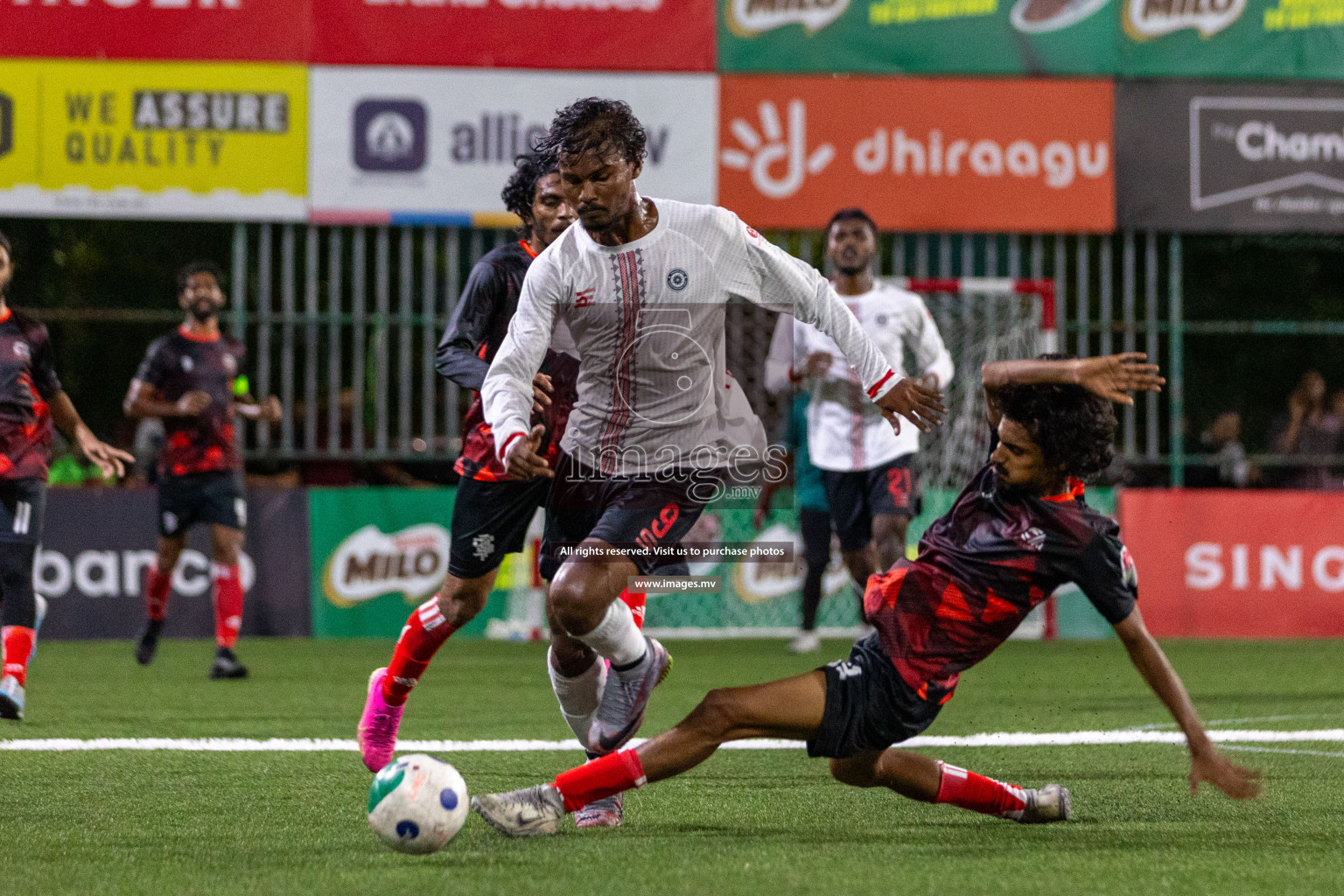 Aasandha vs Prisons RC in Club Maldives Cup 2023 held in Hulhumale, Maldives, on Monday, 17th July 2023 Photos: Nausham Waheed / images.mv