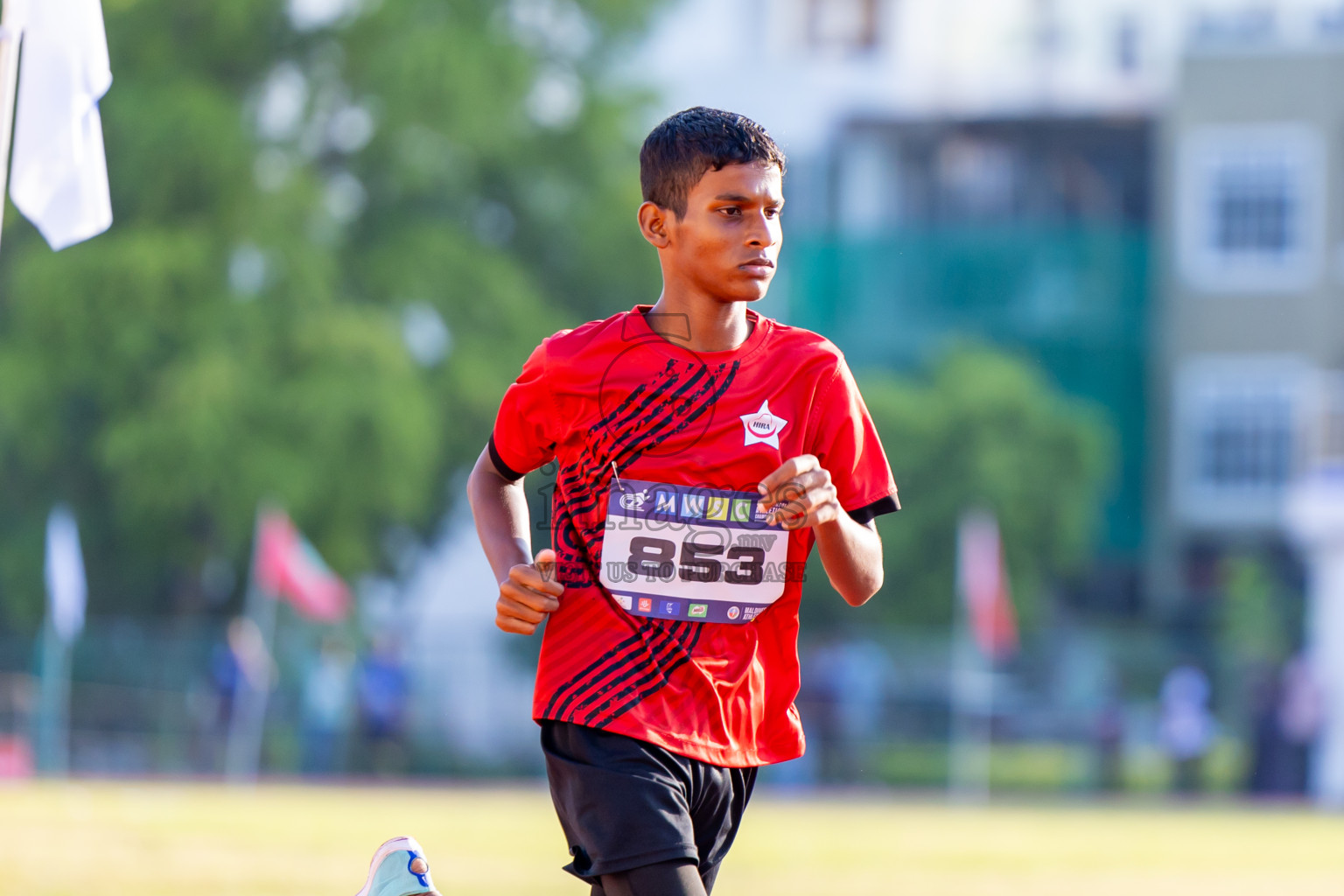 Day 4 of MWSC Interschool Athletics Championships 2024 held in Hulhumale Running Track, Hulhumale, Maldives on Tuesday, 12th November 2024. Photos by: Nausham Waheed / Images.mv