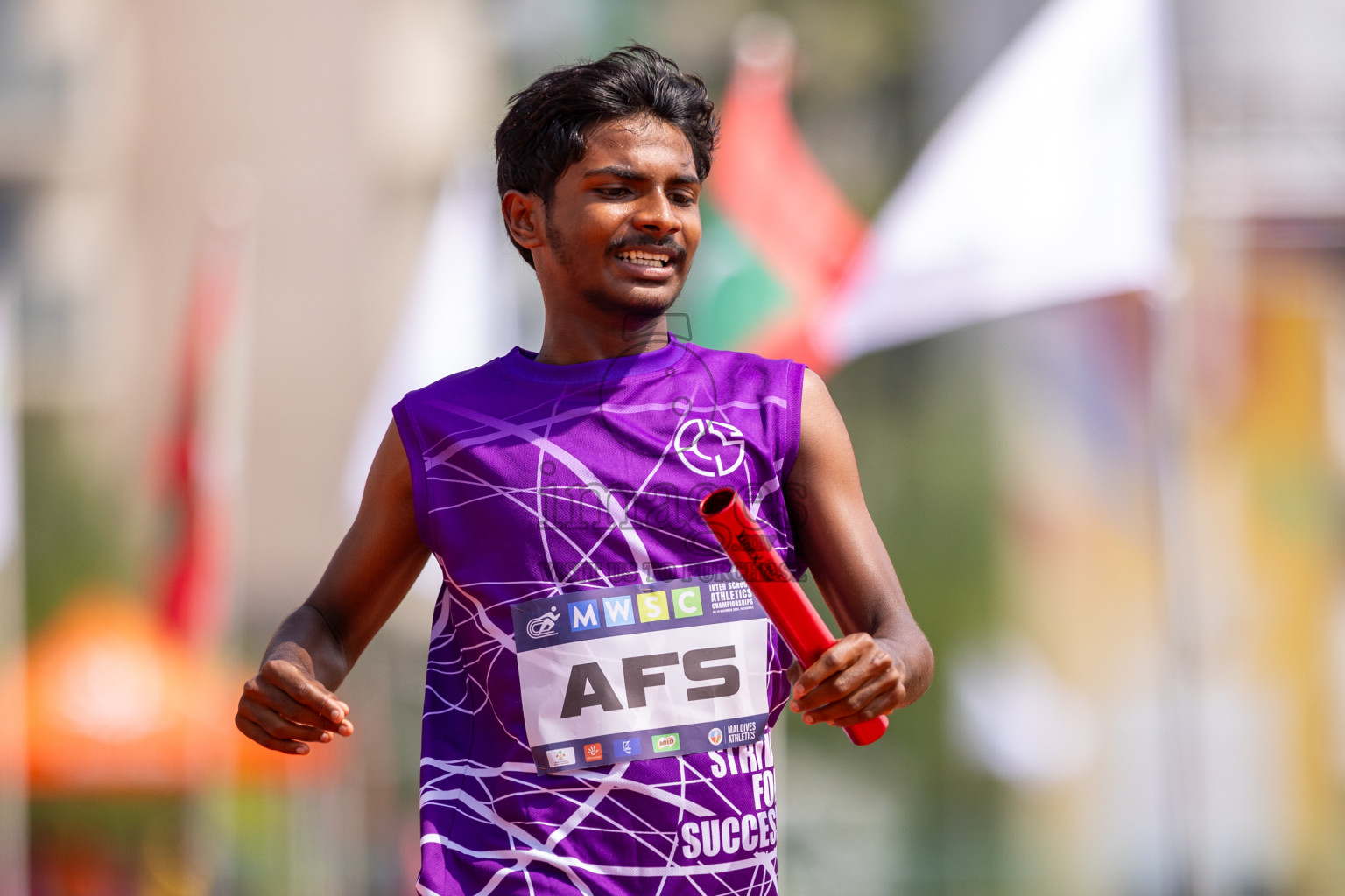 Day 5 of MWSC Interschool Athletics Championships 2024 held in Hulhumale Running Track, Hulhumale, Maldives on Wednesday, 13th November 2024. Photos by: Raif Yoosuf / Images.mv