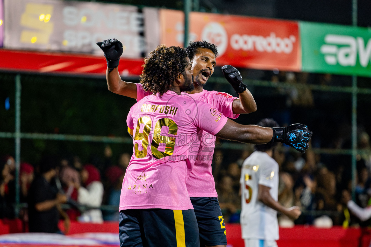 K Maafushi vs K Kaashidhoo in Kaafu Atoll Finals Day 27 of Golden Futsal Challenge 2025 was held on Friday , 31st January 2025, in Hulhumale', Maldives. Photos: Nausham Waheed / images.mv