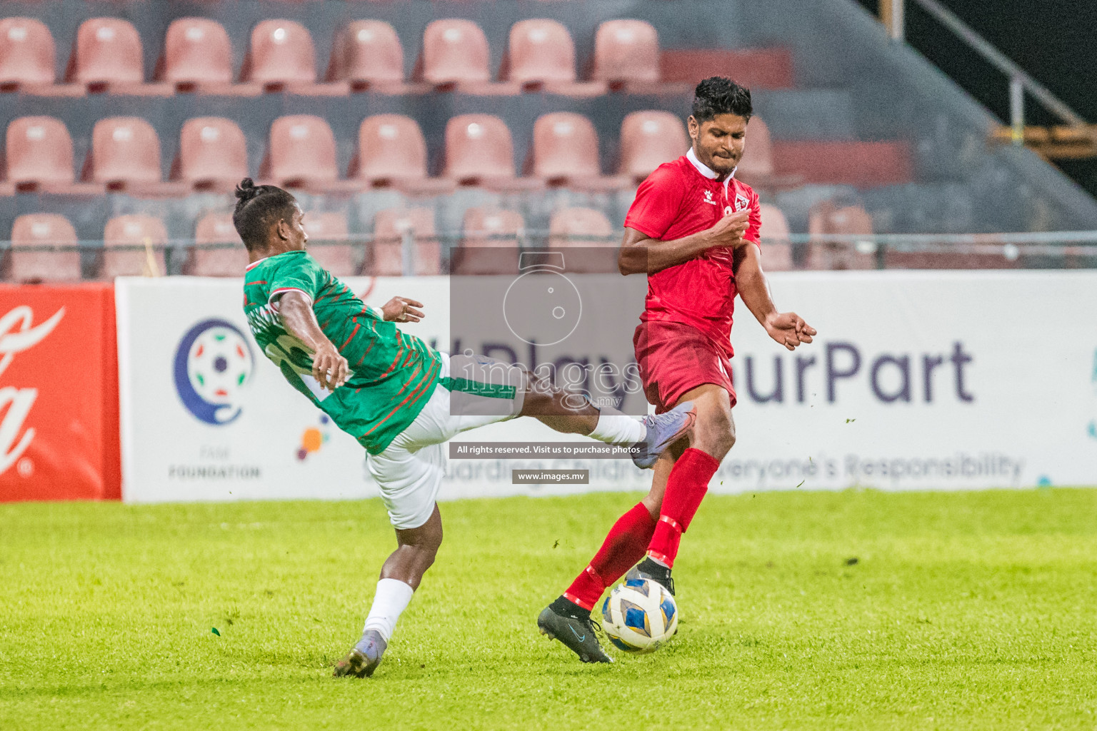 Maldives vs Bangladesh Friendly Match 24 Mar 2022 at Galolhu Rasmee Stadium Malé photos by Nausham Waheed