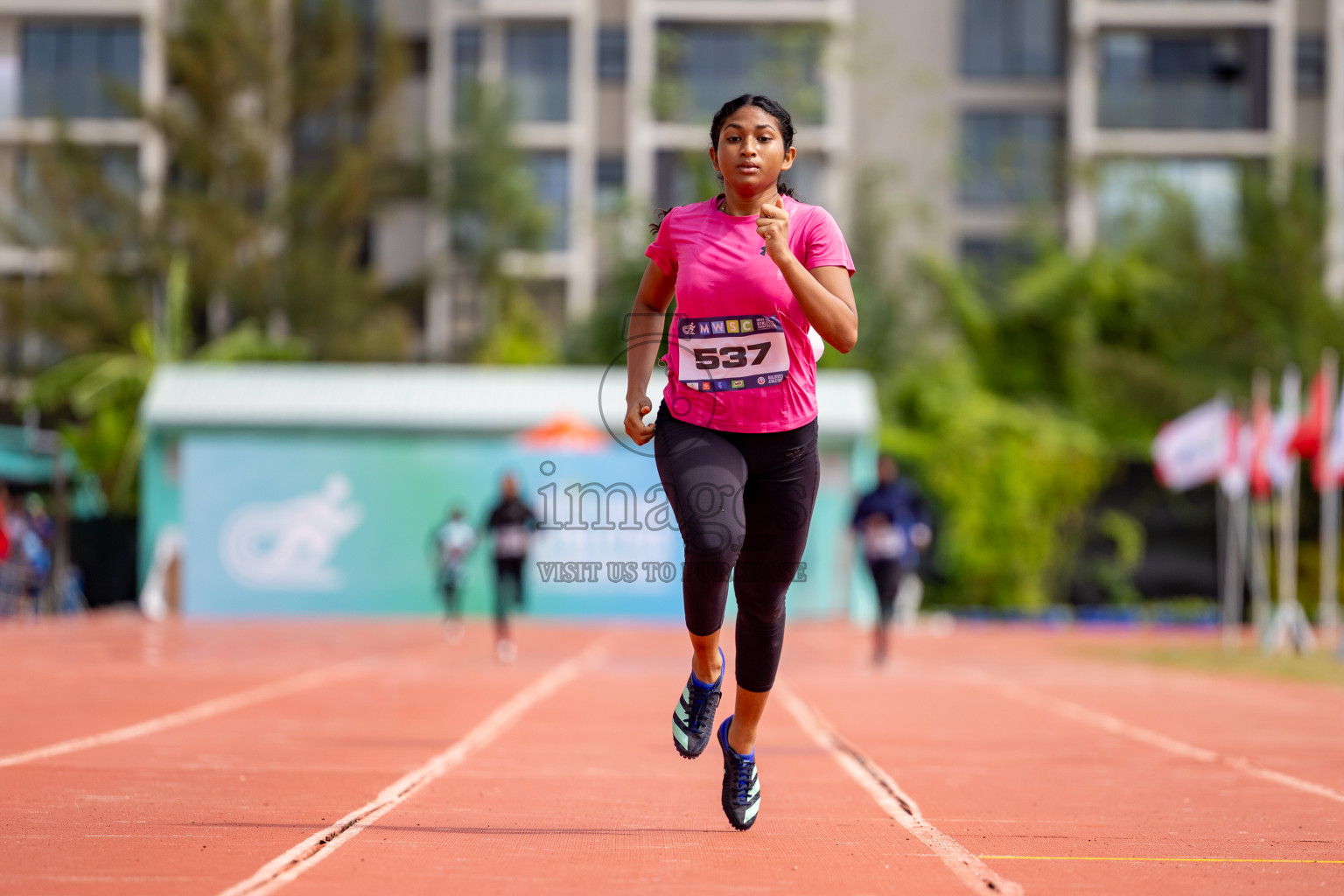 Day 2 of MWSC Interschool Athletics Championships 2024 held in Hulhumale Running Track, Hulhumale, Maldives on Sunday, 10th November 2024. 
Photos by:  Hassan Simah / Images.mv