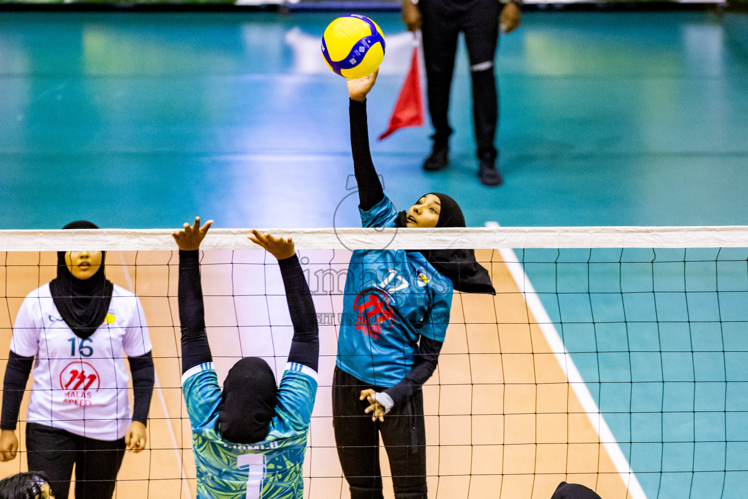 Semi Final of Women's Division of Milo VAM Cup 2024 held in Male', Maldives on Friday, 12th July 2024 at Social Center Indoor Hall Photos By: Nausham Waheed / images.mv