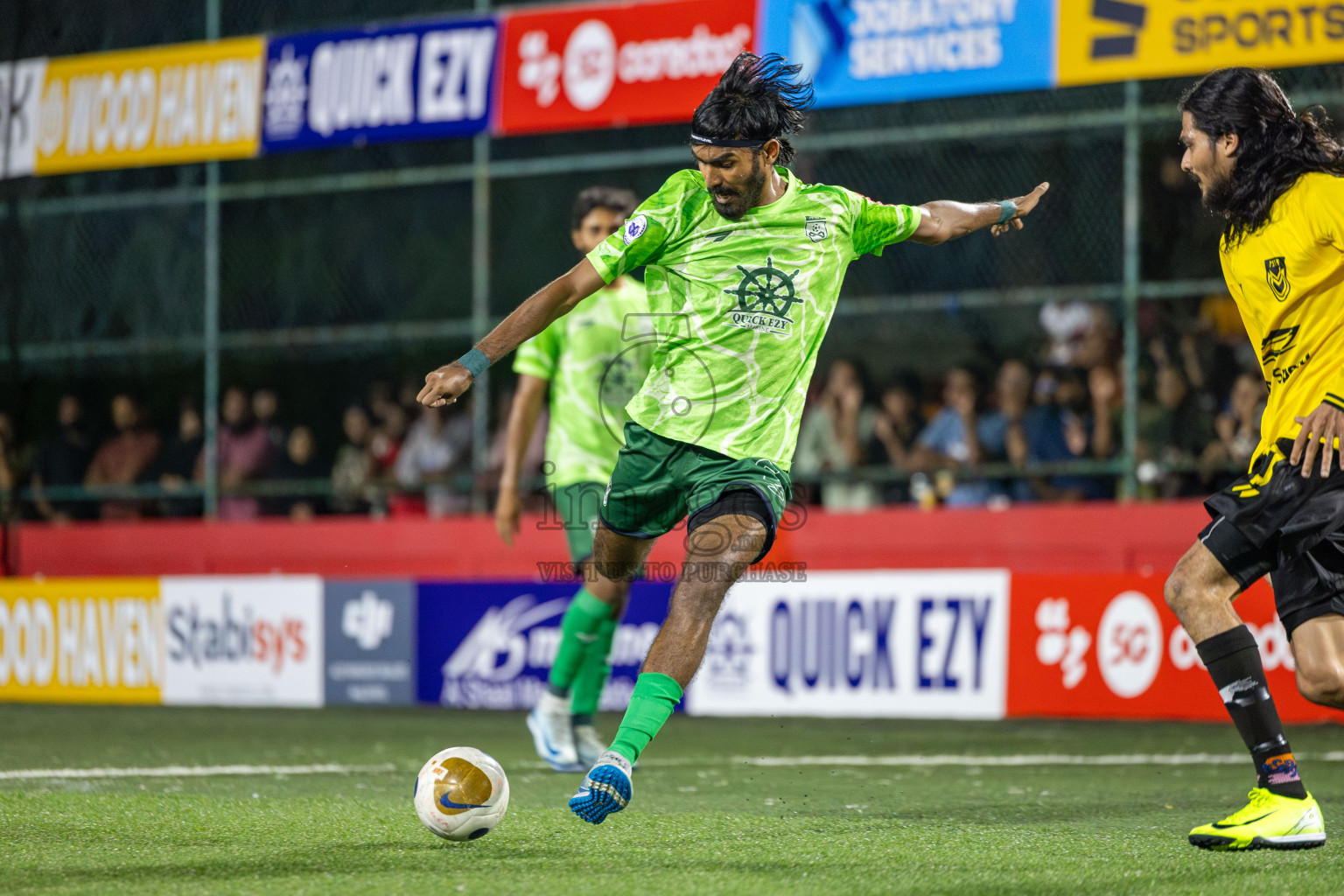 F. Biledhoo VS F. Magoodhoo in Day 7 of Golden Futsal Challenge 2025 was held on Saturday, 11th January 2025, in Hulhumale', Maldives Photos: Hassan Simah / images.mv