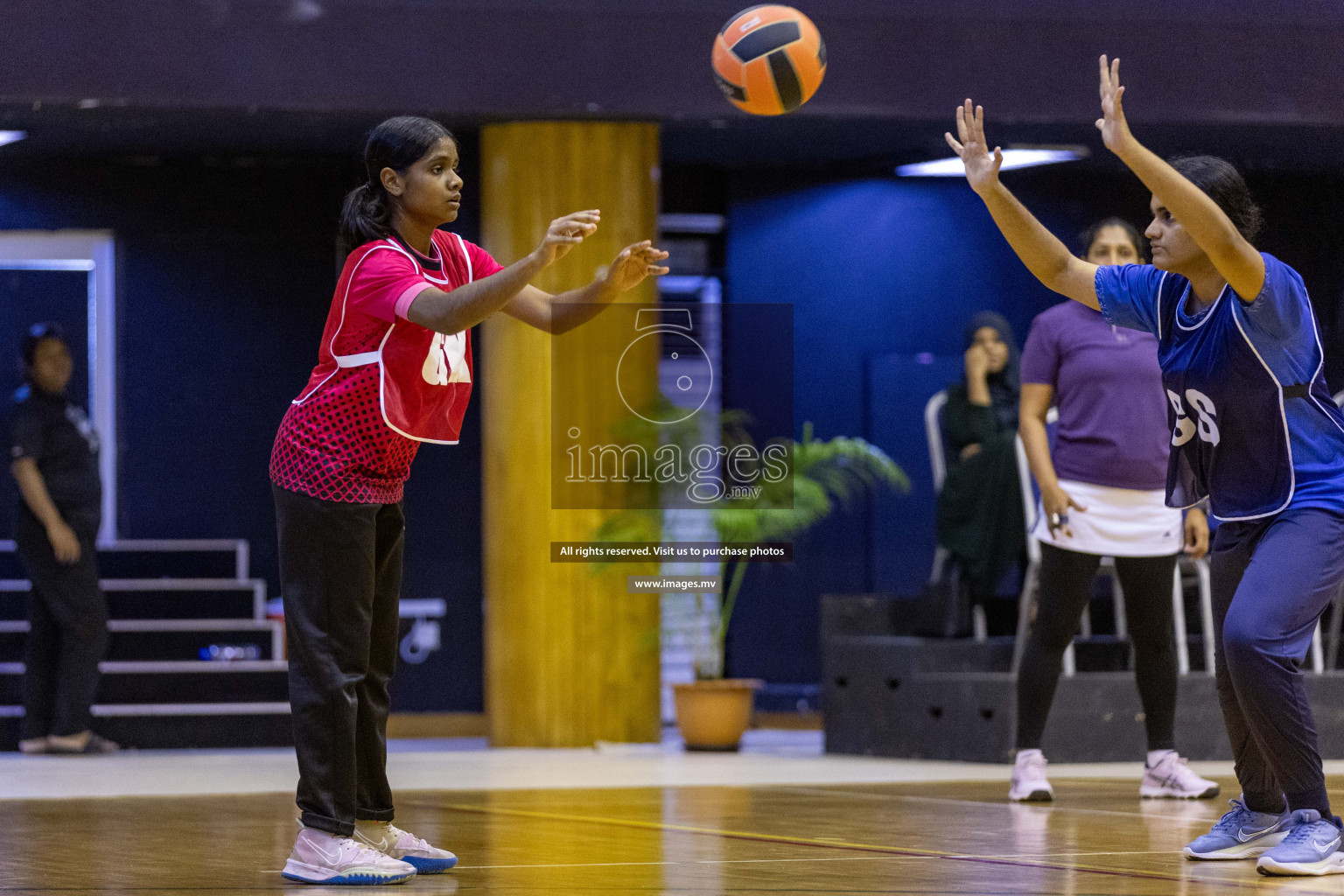 Day6 of 24th Interschool Netball Tournament 2023 was held in Social Center, Male', Maldives on 1st November 2023. Photos: Nausham Waheed / images.mv