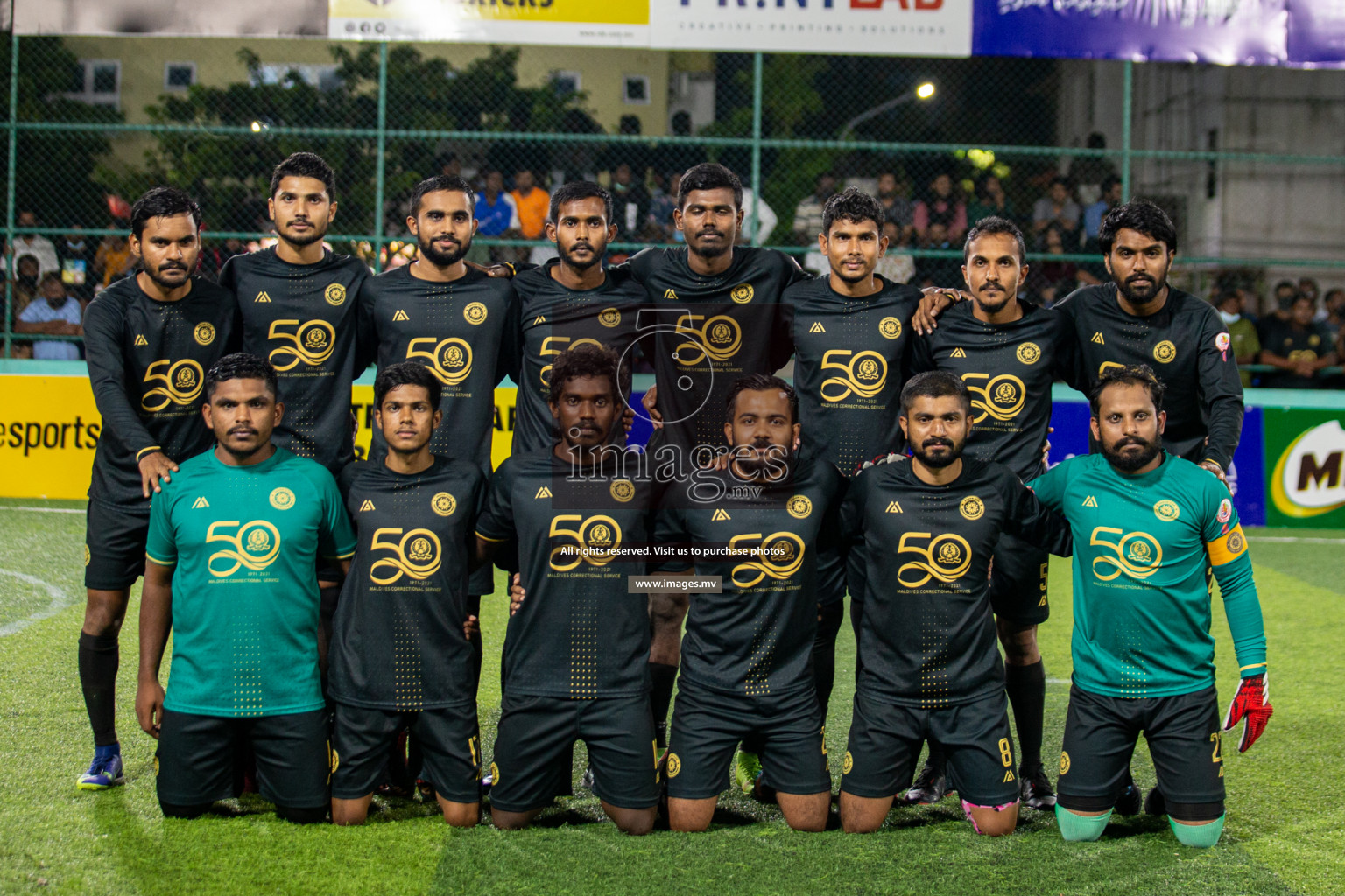 Prison Club vs MACL in the Quarter Finals of Club Maldives 2021 held at Hulhumale;, on 12th December 2021 Photos: Nasam / images.mv