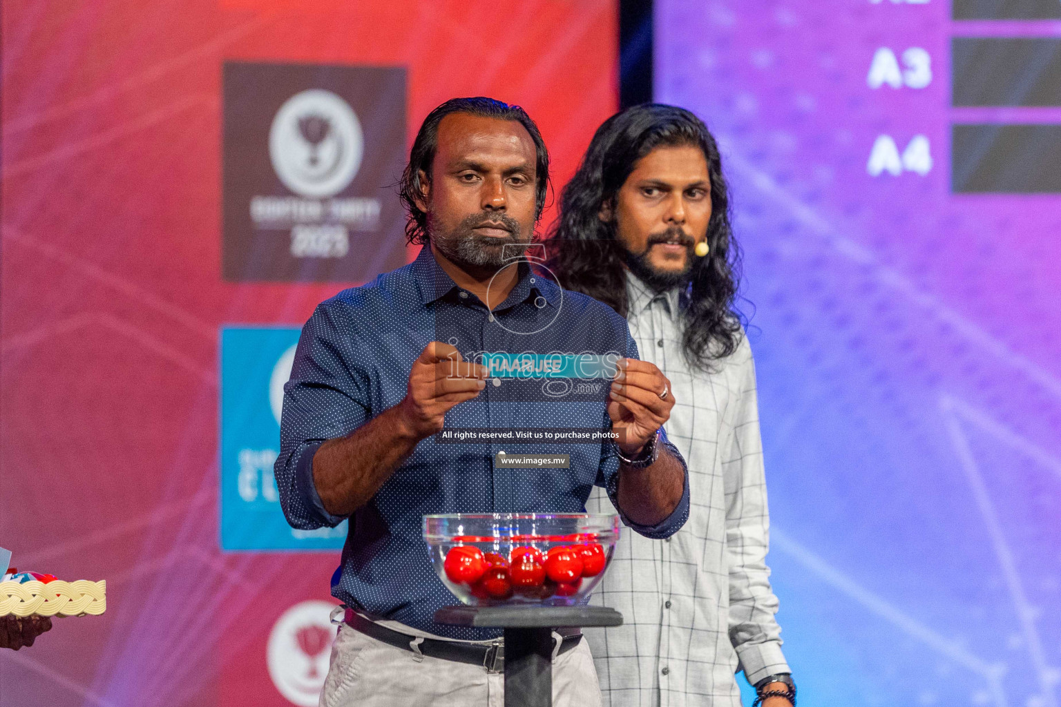 Draw ceremony of Club Maldives 2023 was held on Thursday, 6th July 2023 at PSM Studio in Male', Maldives.  Photos: Ismail Thoriq / images.mv